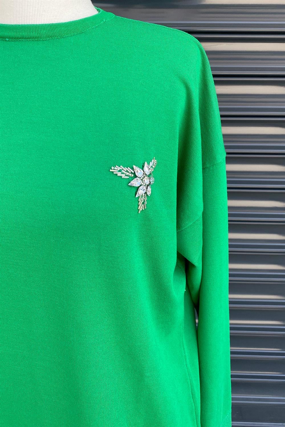 Missemramiss İşlemeli Triko Bluz 3749 Benetton