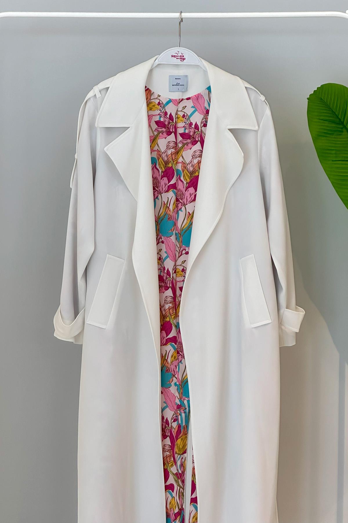 Missemramiss Lady Street Trençkot 4533 Ekru