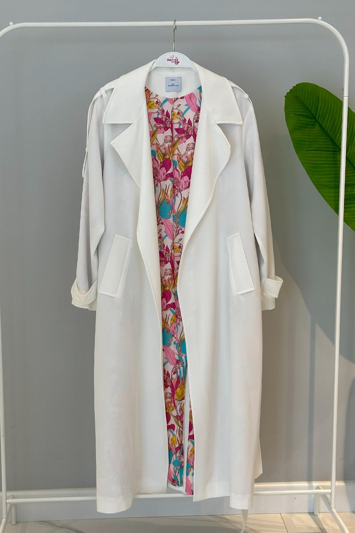 Missemramiss Lady Street Trençkot 4533 Ekru