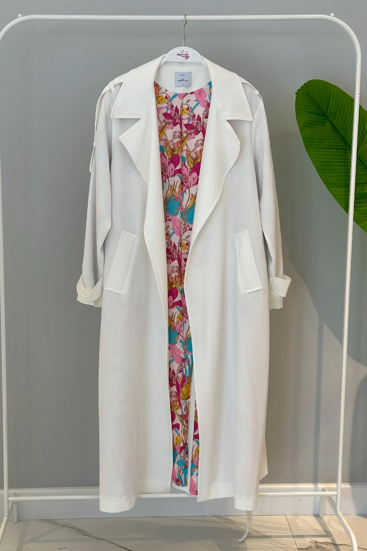 Missemramiss Lady Street Trençkot 4533 Ekru