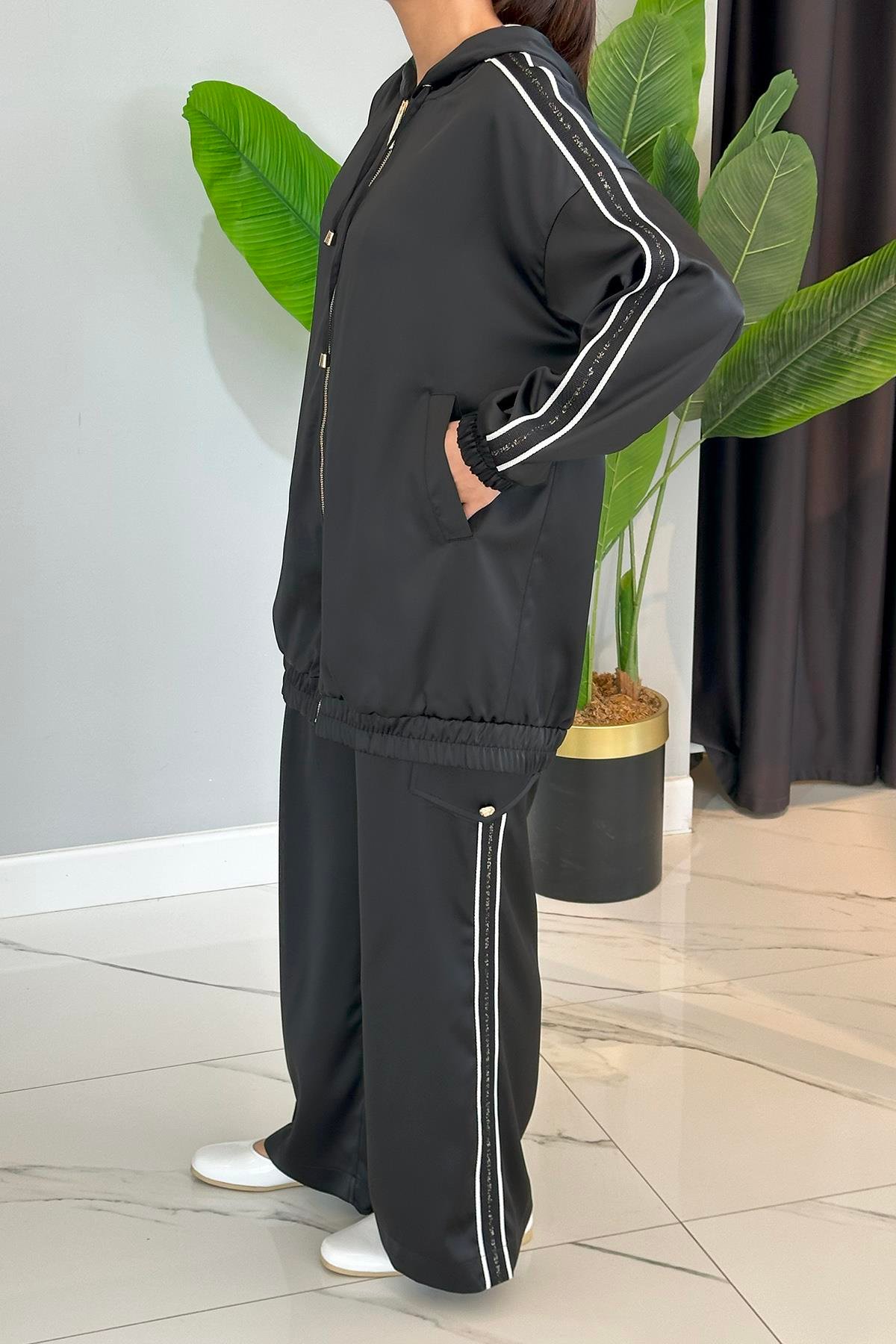 Missemramiss Life Pantolonlu Takım 4725 Siyah