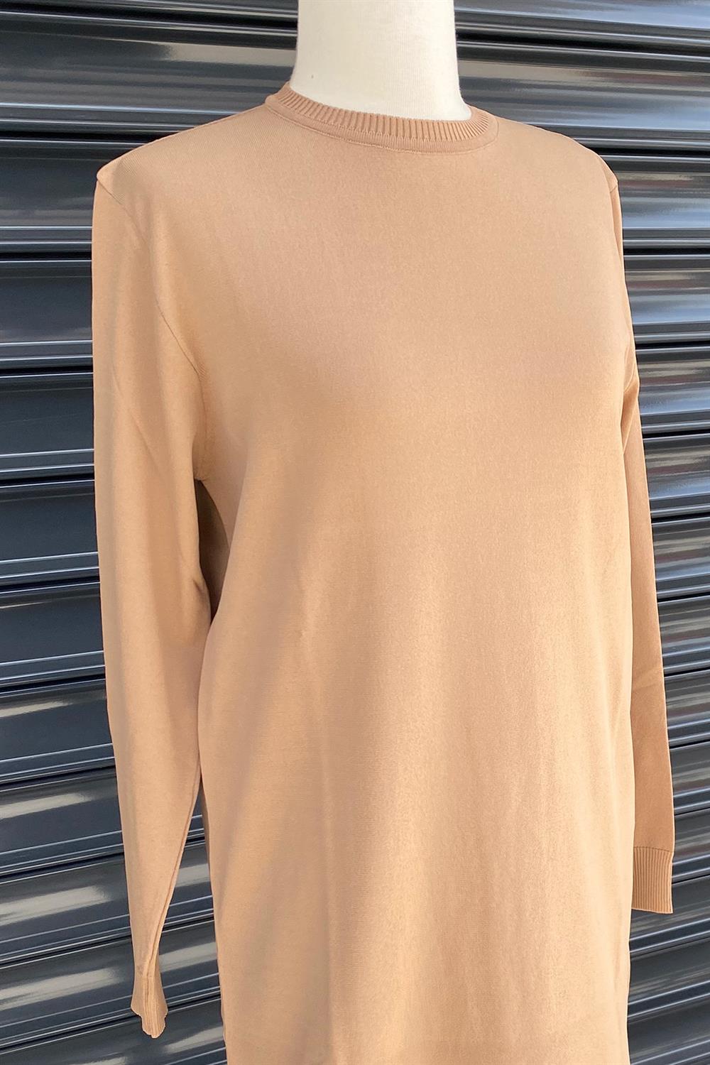 Missemramiss Merserize Uzun Tunik 3951 Camel