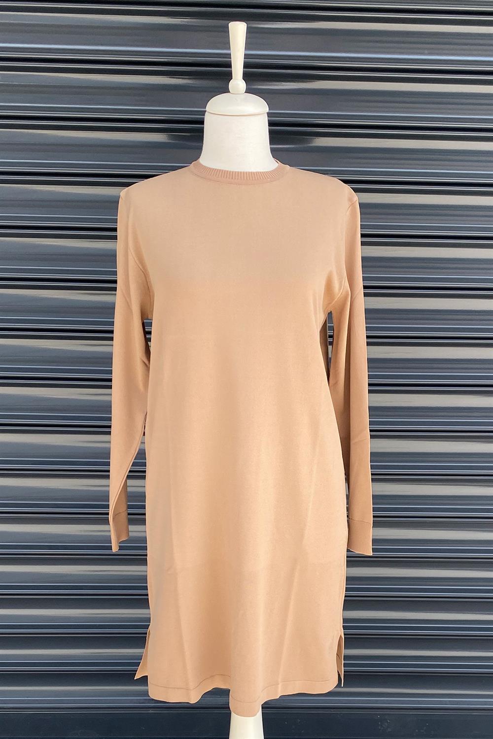 Missemramiss Merserize Uzun Tunik 3951 Camel
