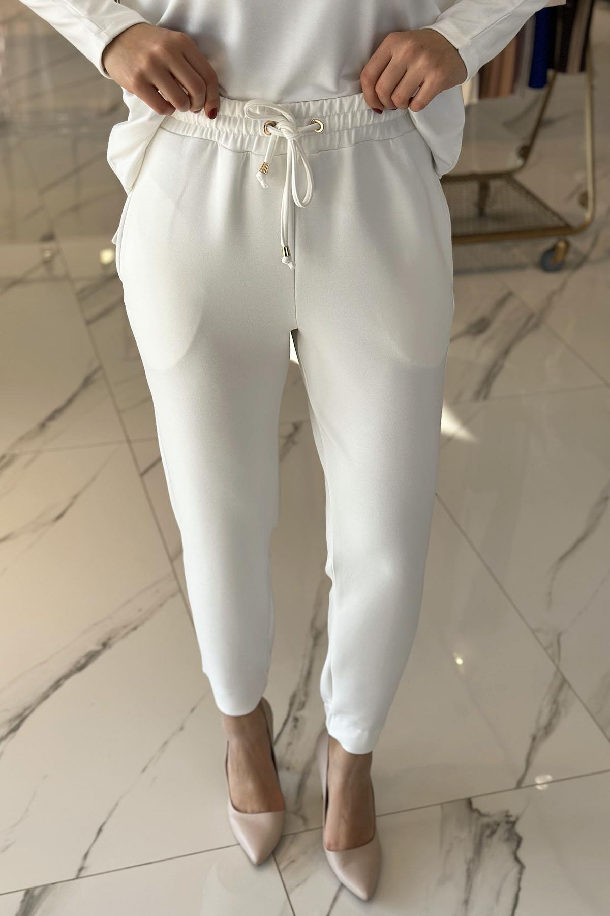 Missemramiss Modal Comfort Pantolon 4679 Ekru