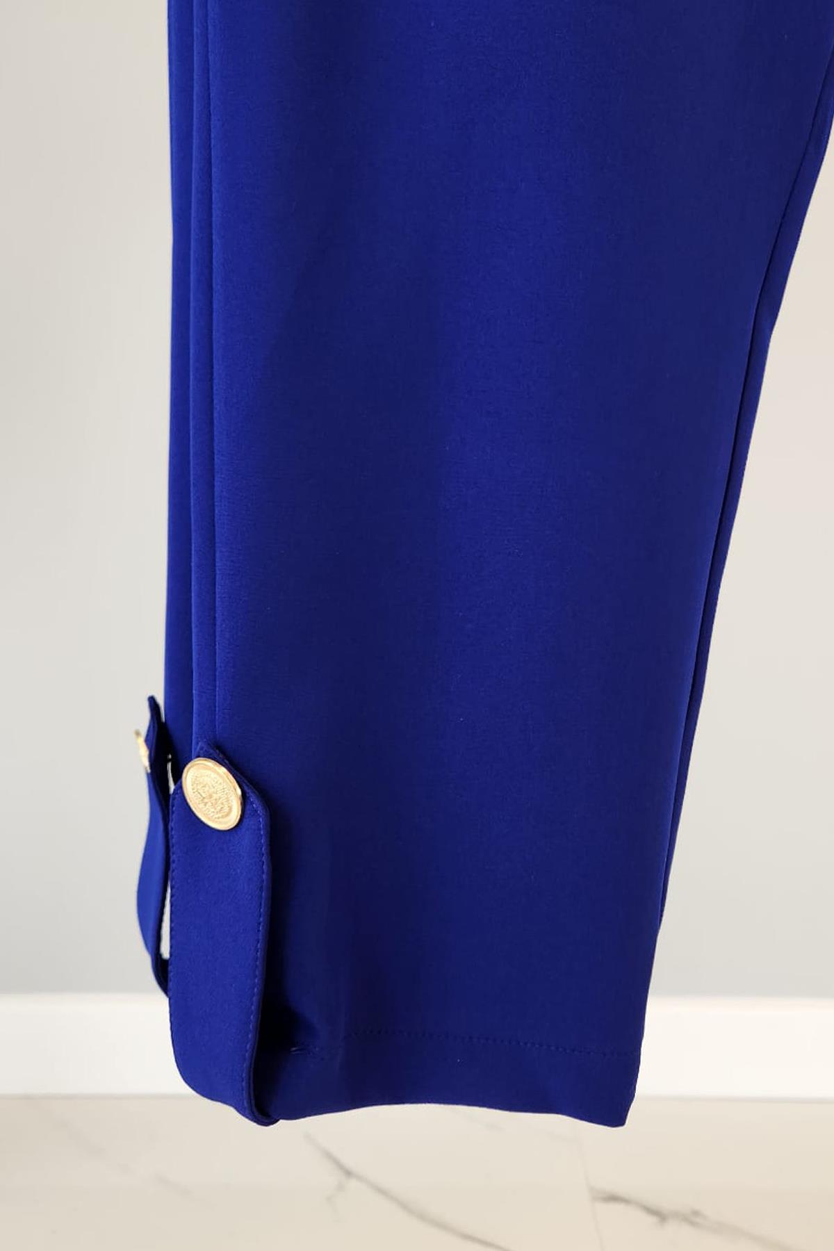Missemramiss Paça Bant Detay Havuç Pantalon 4157 Saks