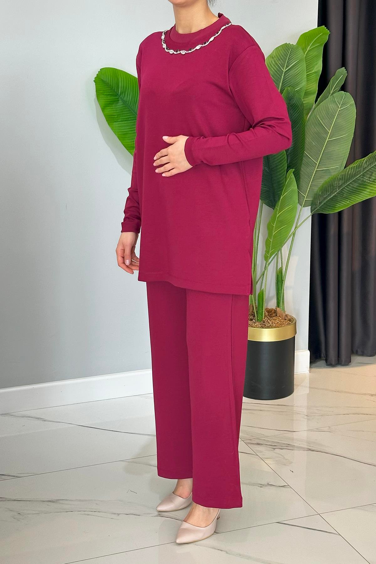 Missemramiss Roccıoso Cotton Takım 4735 Mürdüm 