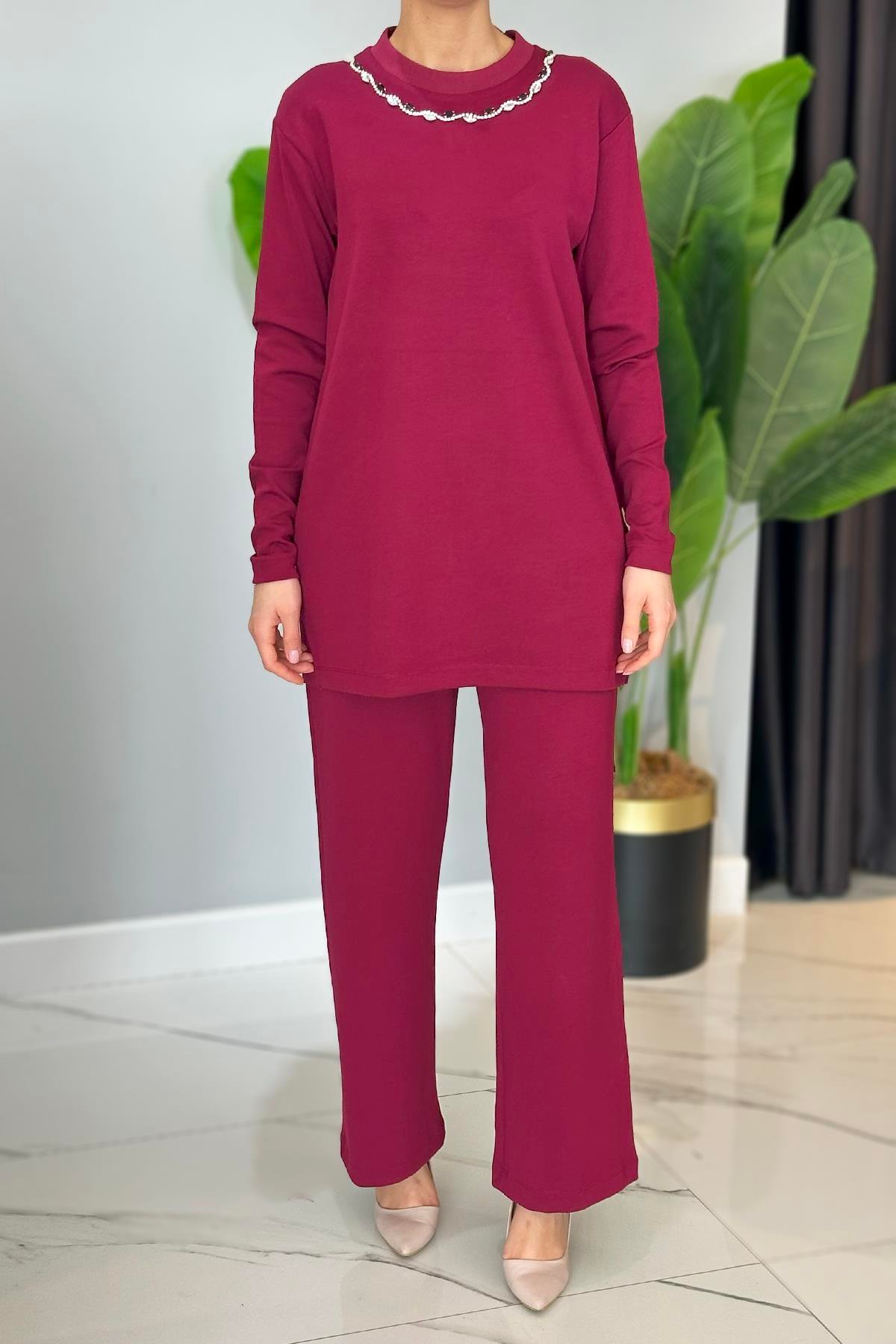 Missemramiss Roccıoso Cotton Takım 4735 Mürdüm 