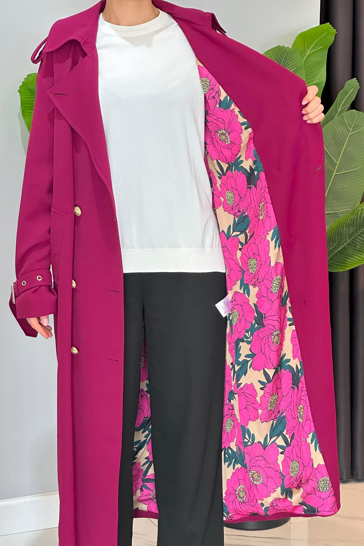 Missemramiss Rose Trençkot 4721 Bordo