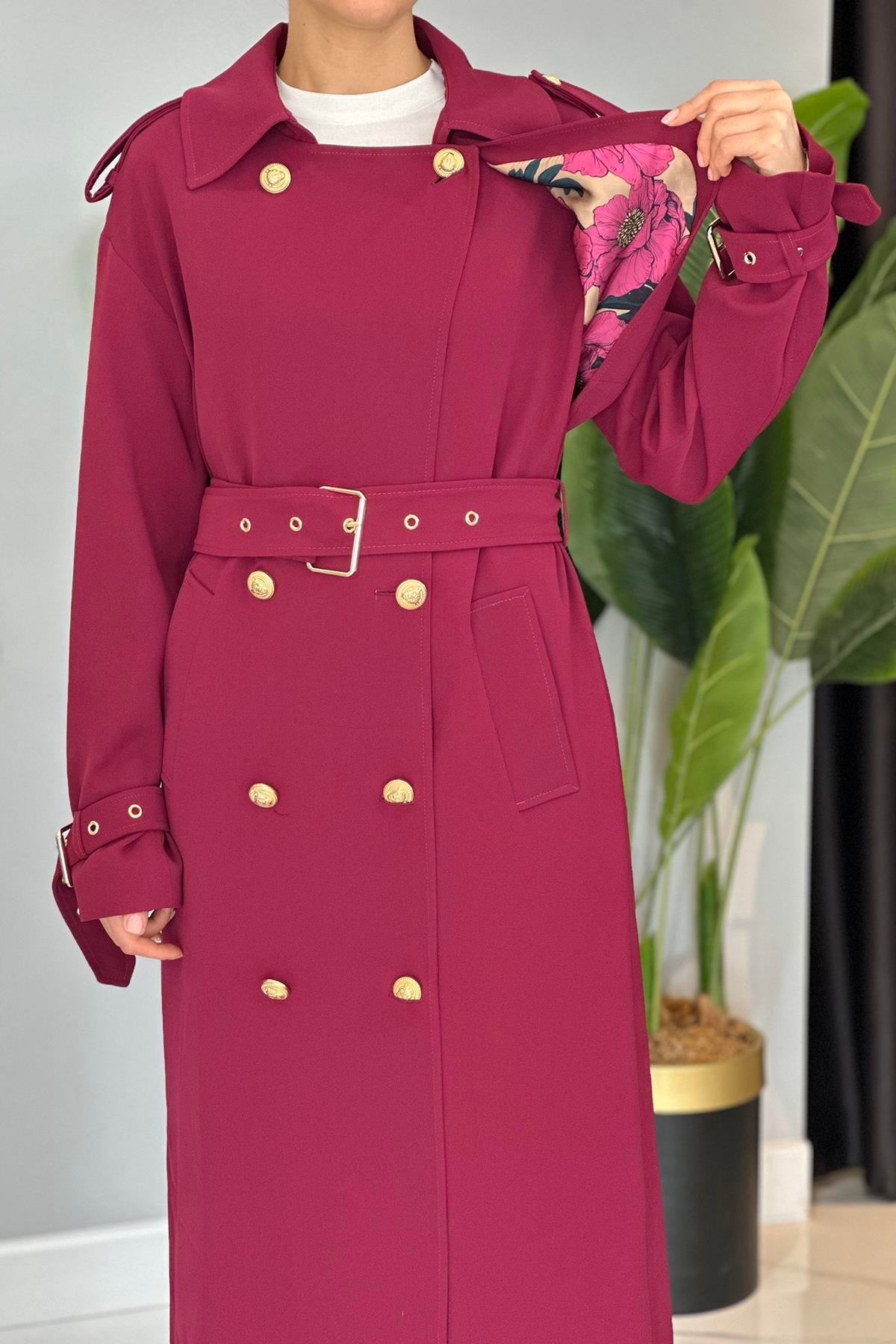 Missemramiss Rose Trençkot 4721 Bordo