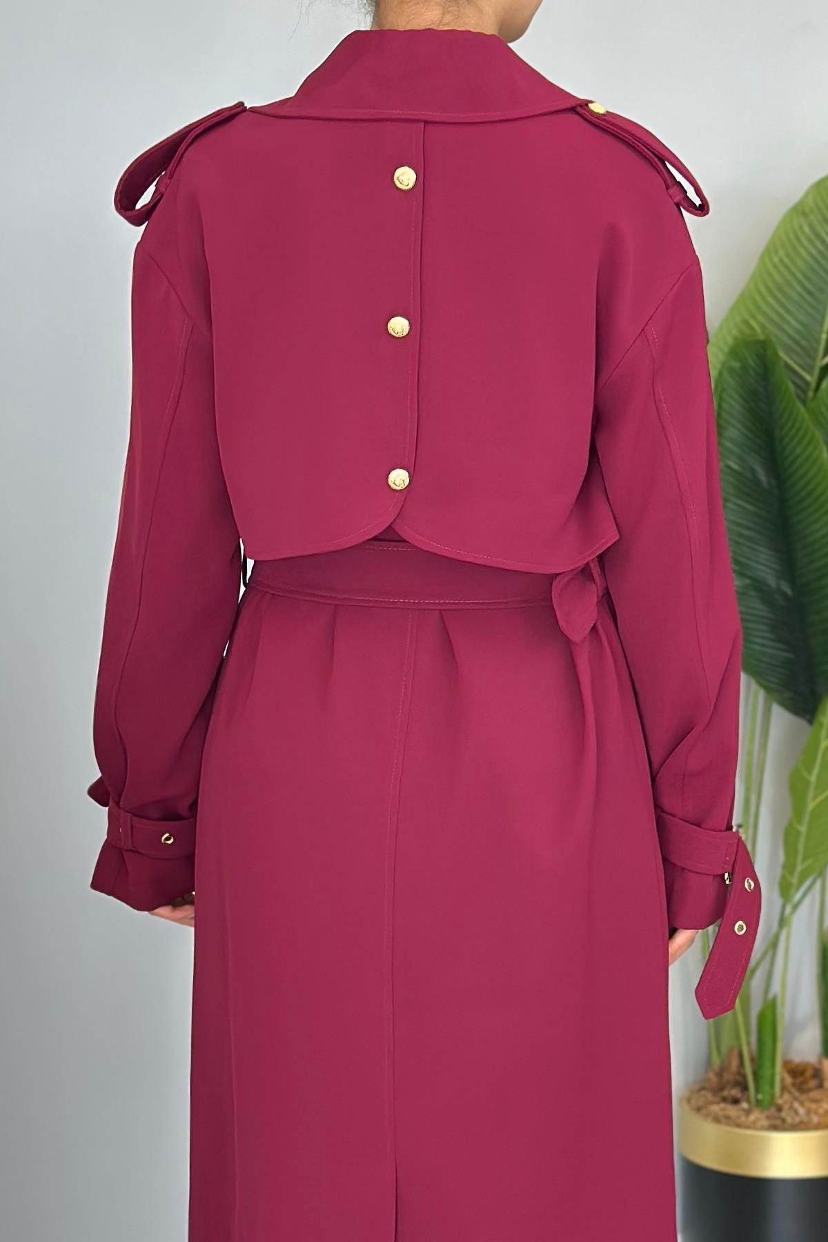 Missemramiss Rose Trençkot 4721 Bordo