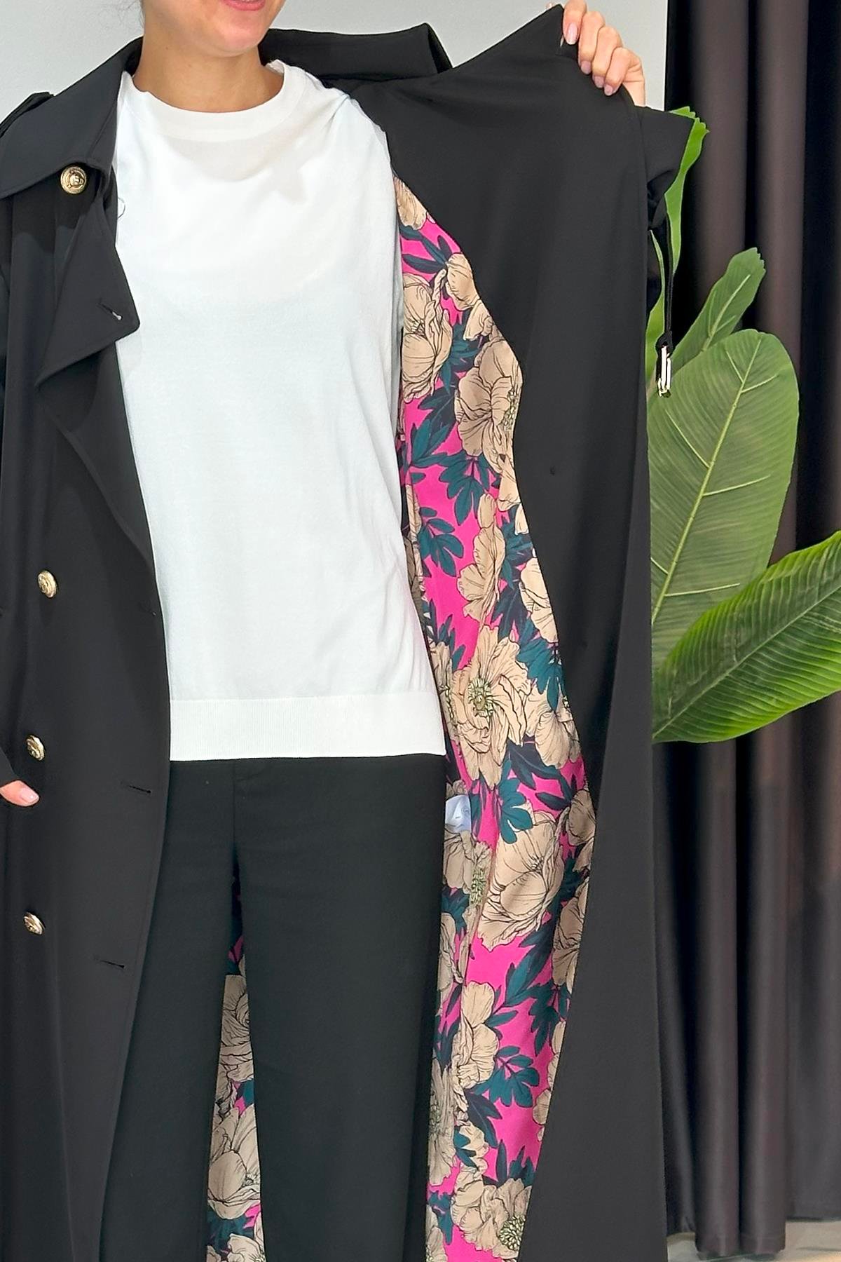 Missemramiss  Rose Trençkot 4721 Siyah