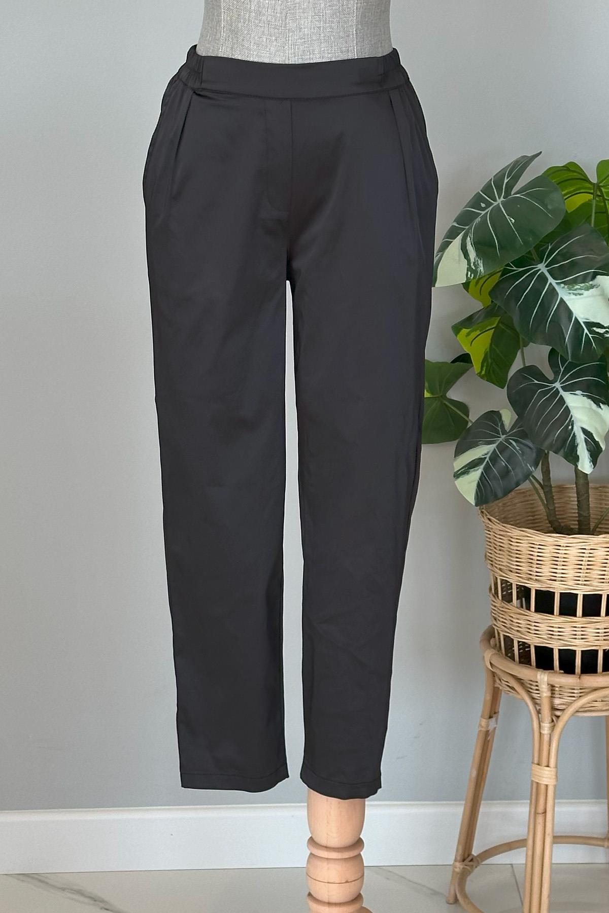 Missemramiss Saten Pile Pantolon 4433 Siyah