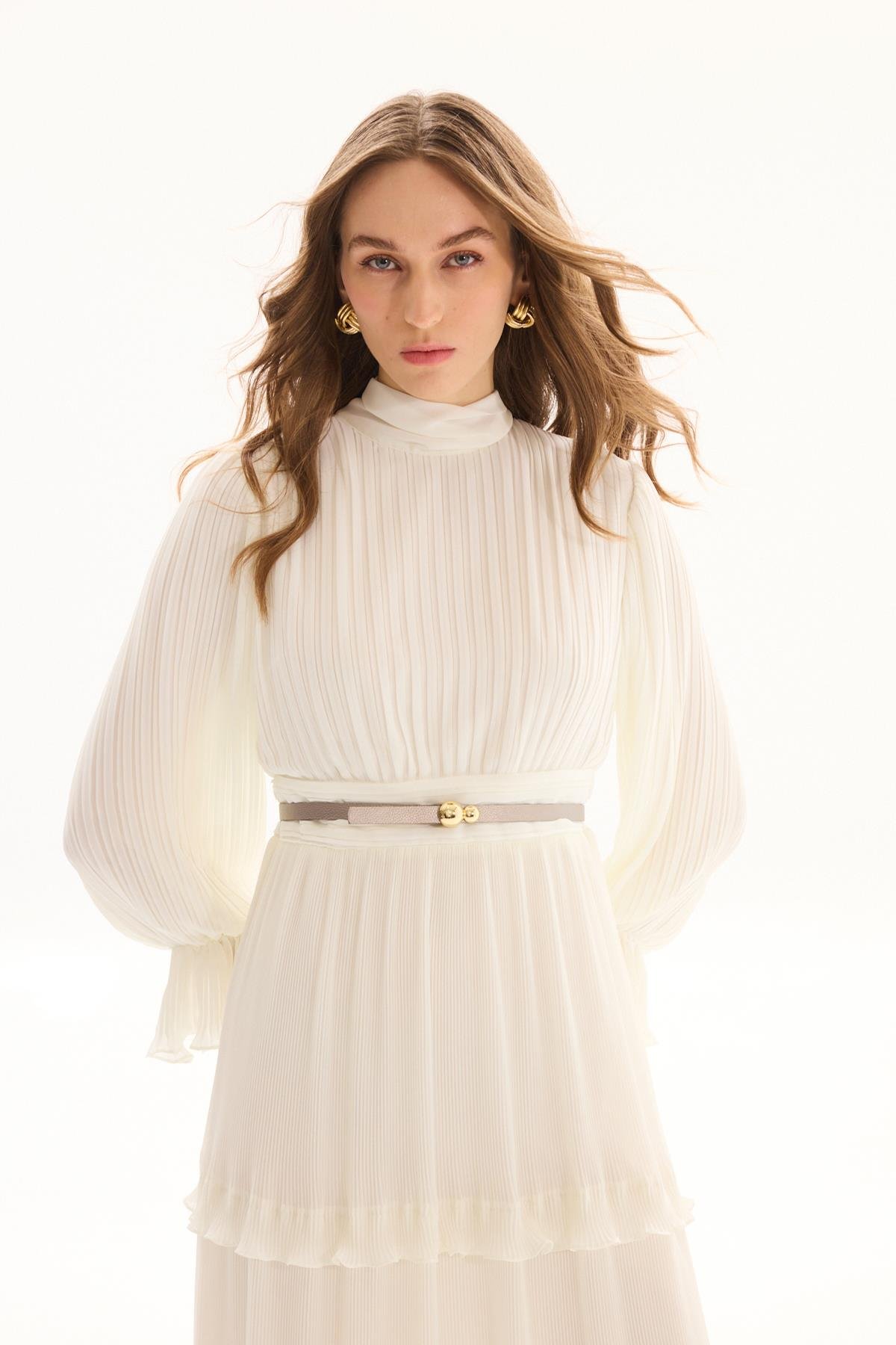 Missemramiss Special Elbise 4799 Ekru