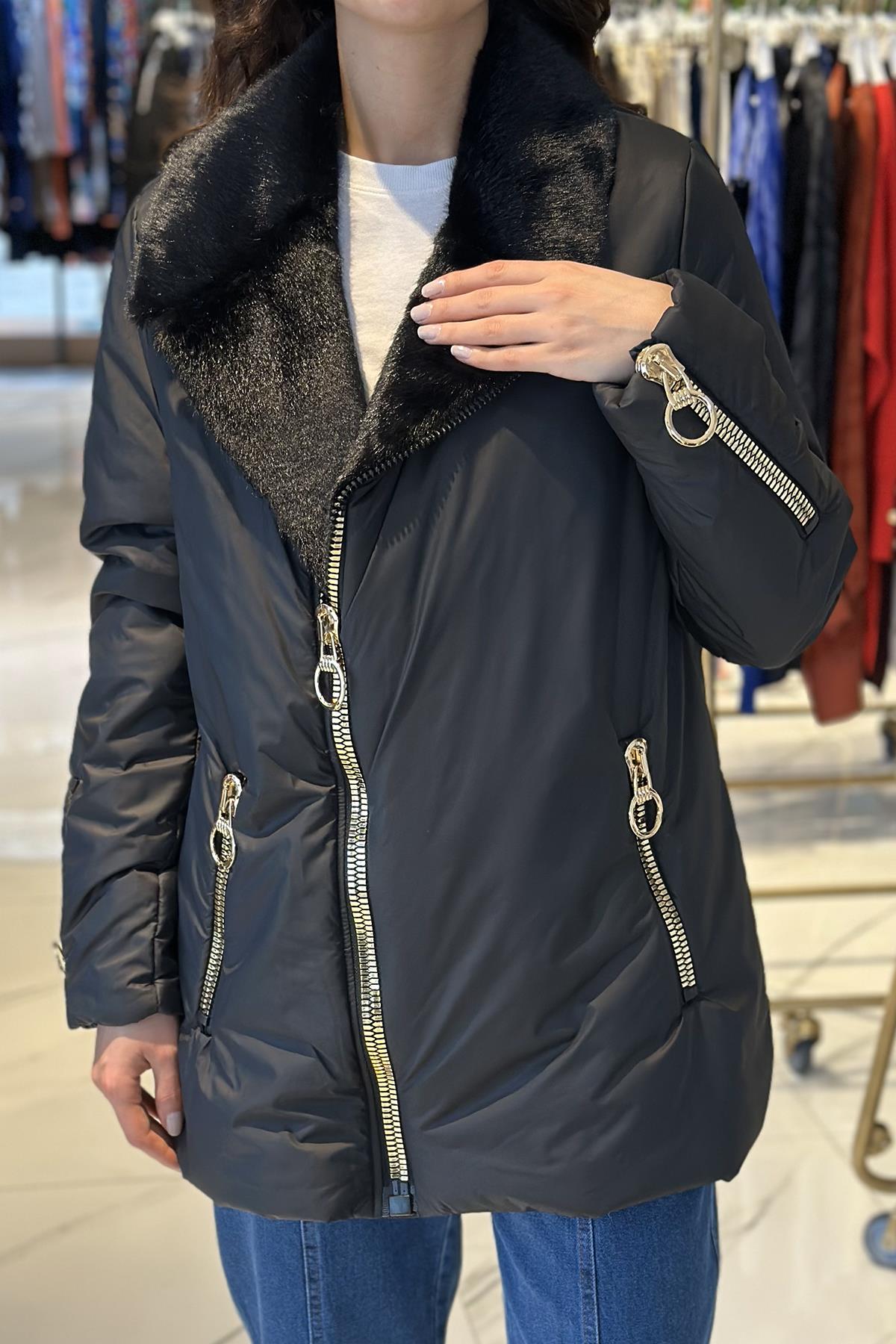 Missemramiss Special Furry Mont 4556 Siyah