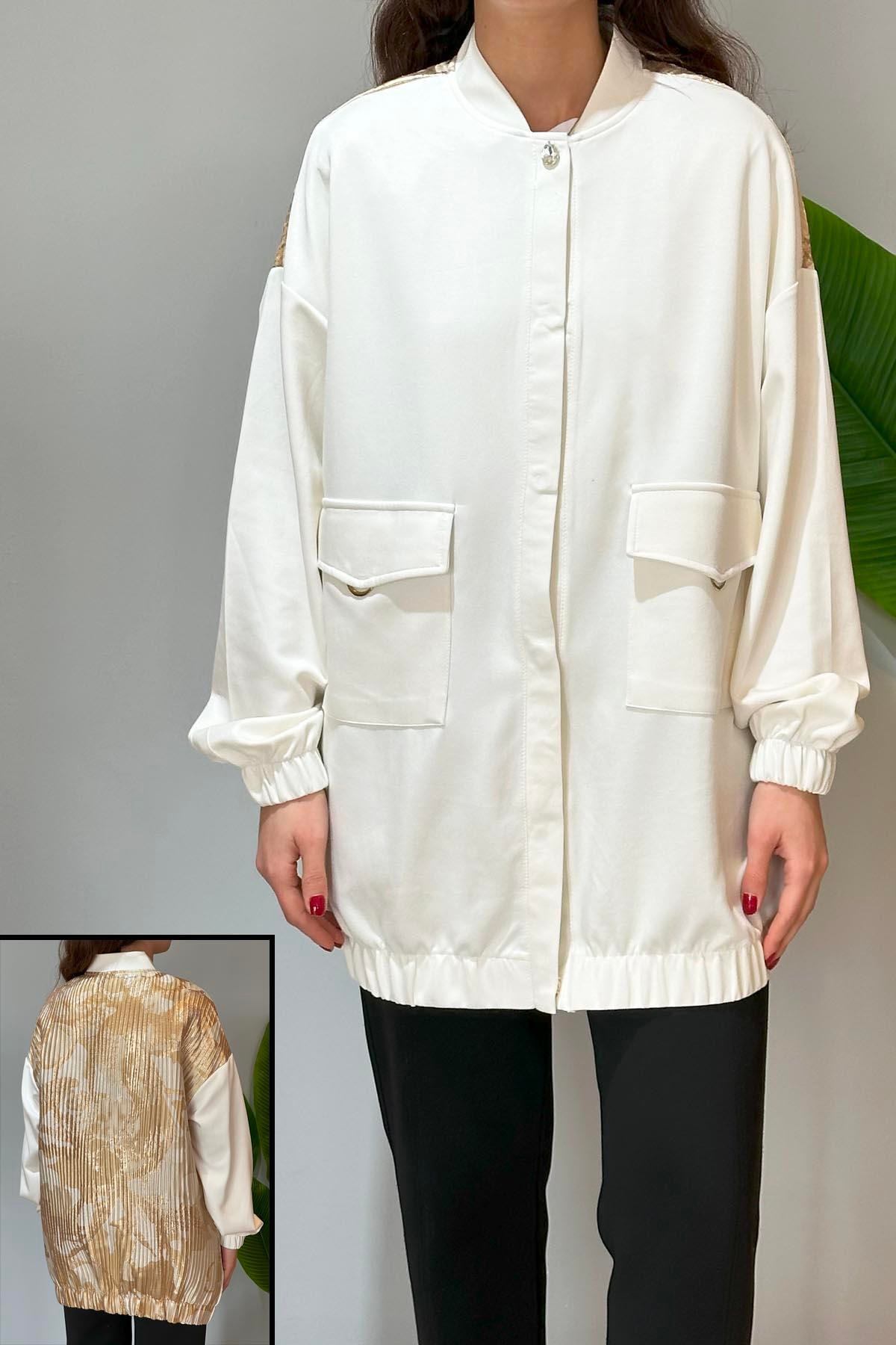 Missemramiss Special Kap Ceket 4619 Ekru