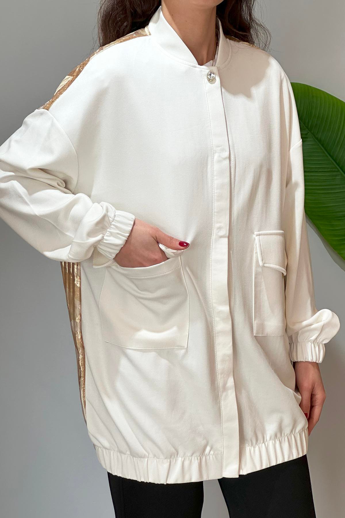 Missemramiss Special Kap Ceket 4619 Ekru