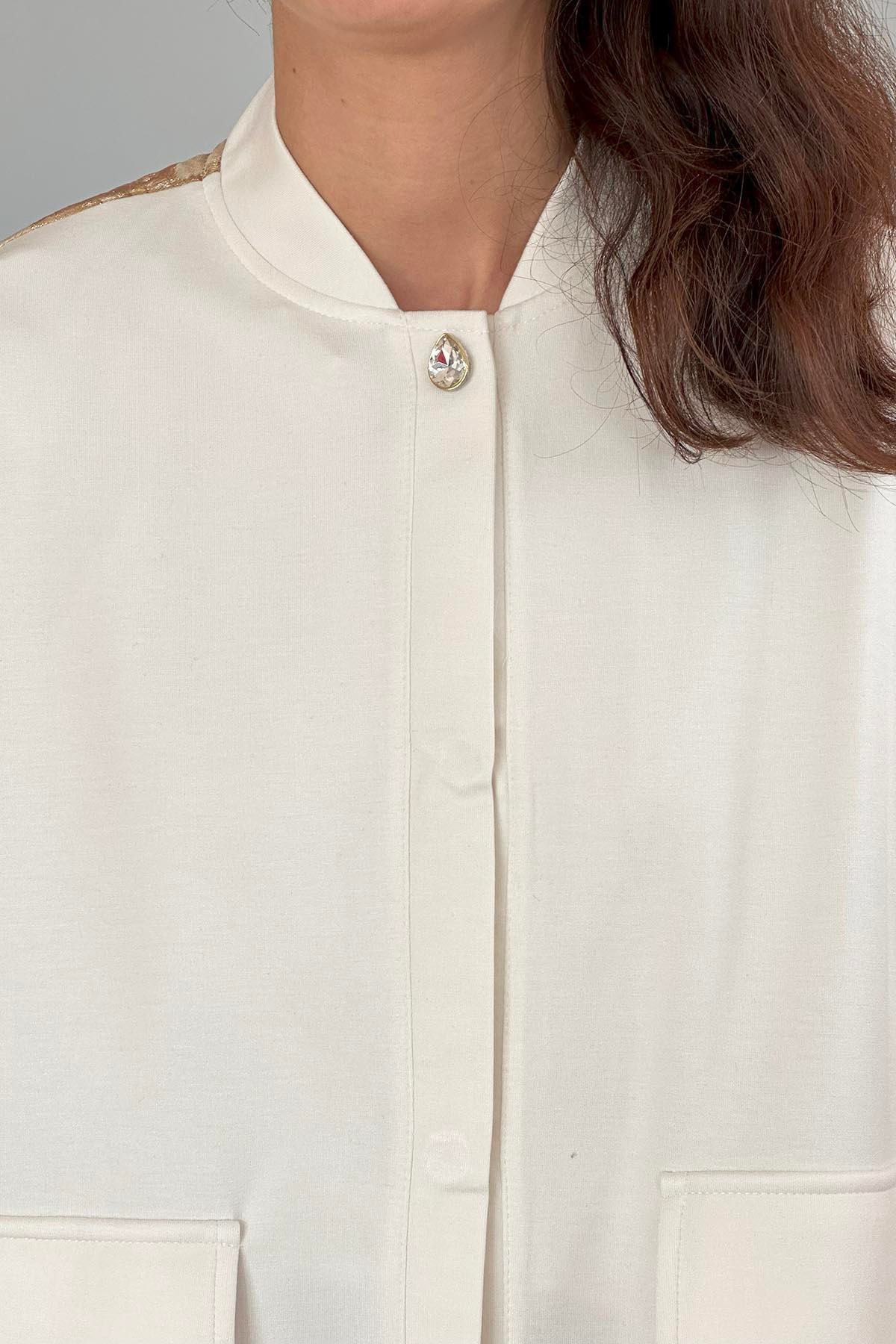 Missemramiss Special Kap Ceket 4619 Ekru