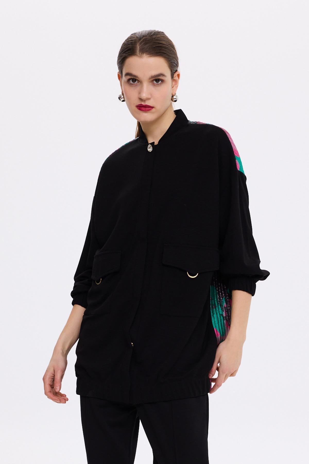 Missemramiss Special Kap Ceket 4619 Siyah