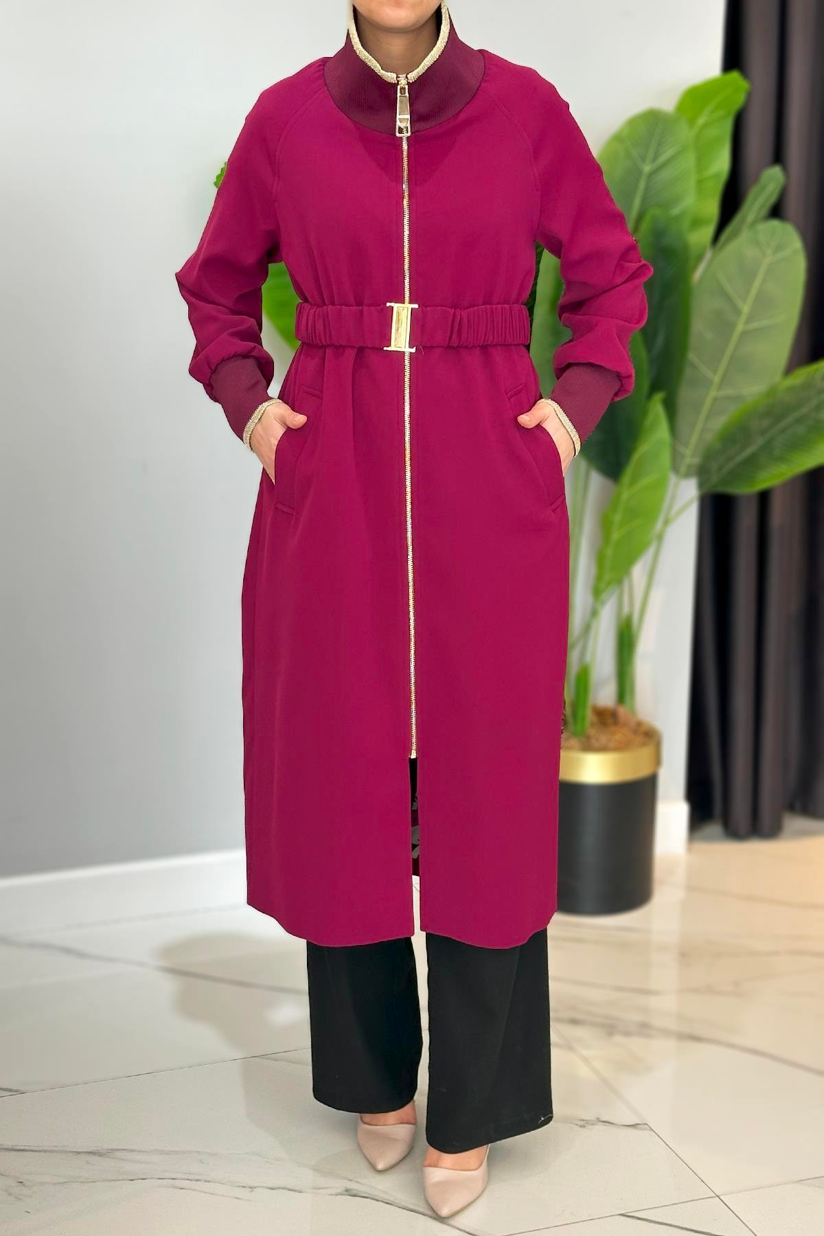 Missemramiss Special Trençkot 4722 Bordo