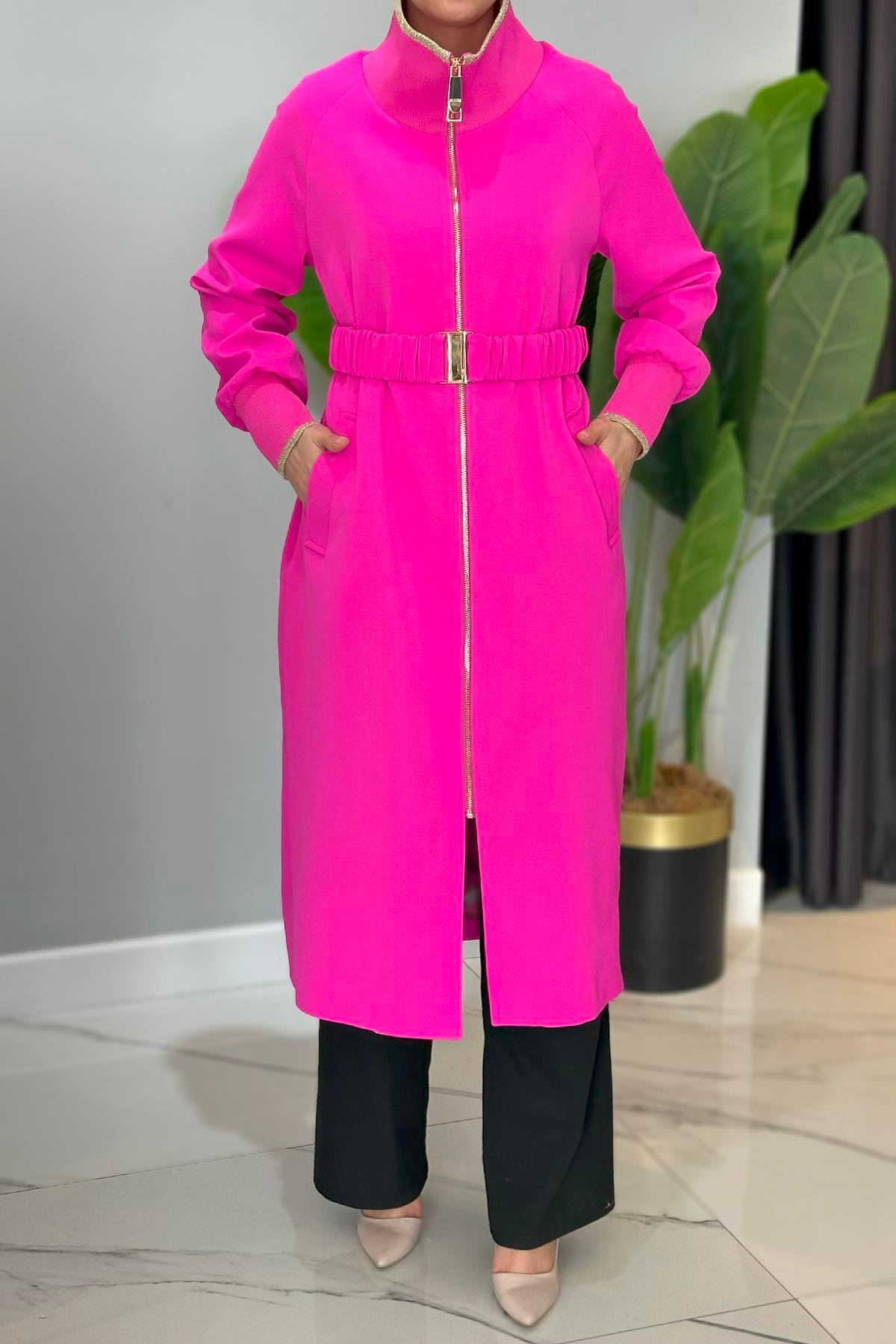 Missemramiss Special Trençkot 4722 Fuşya