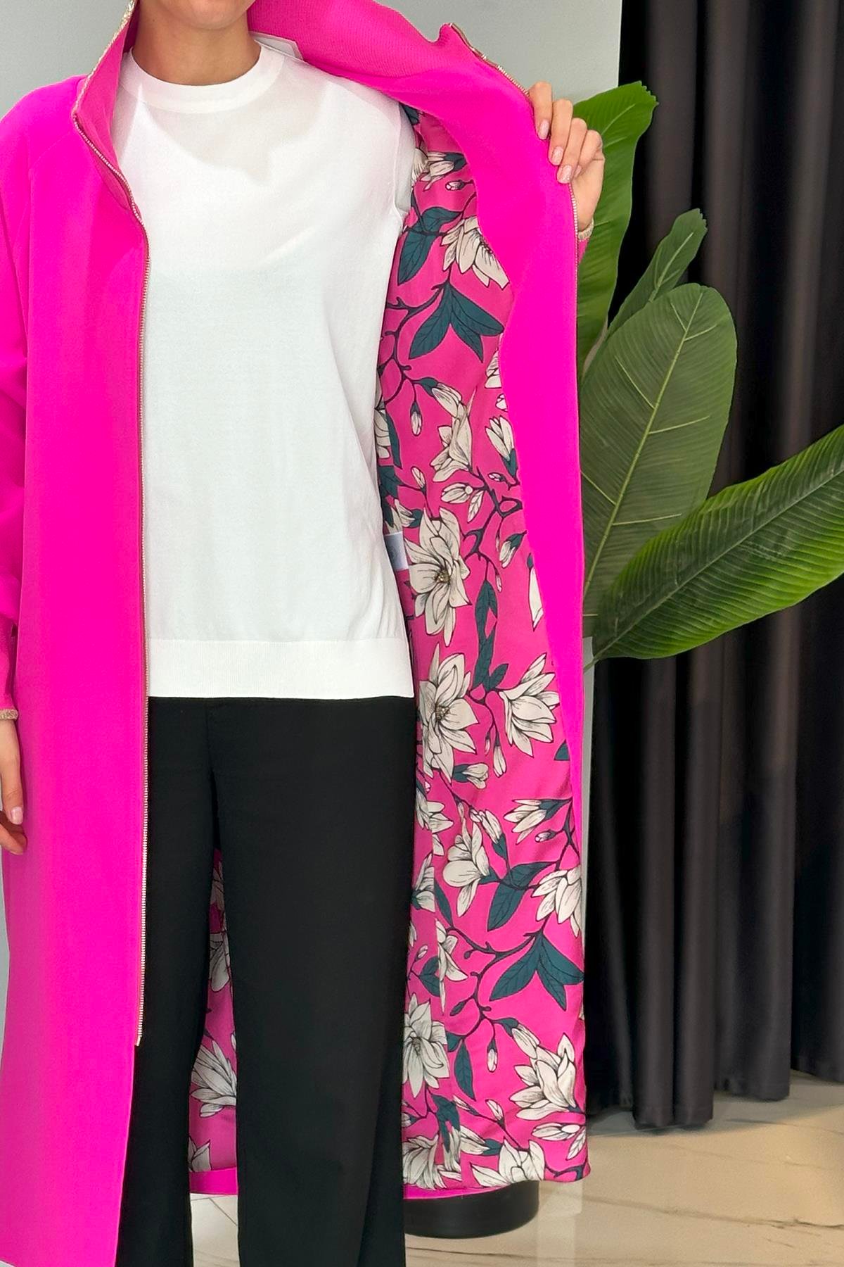 Missemramiss Special Trençkot 4722 Fuşya