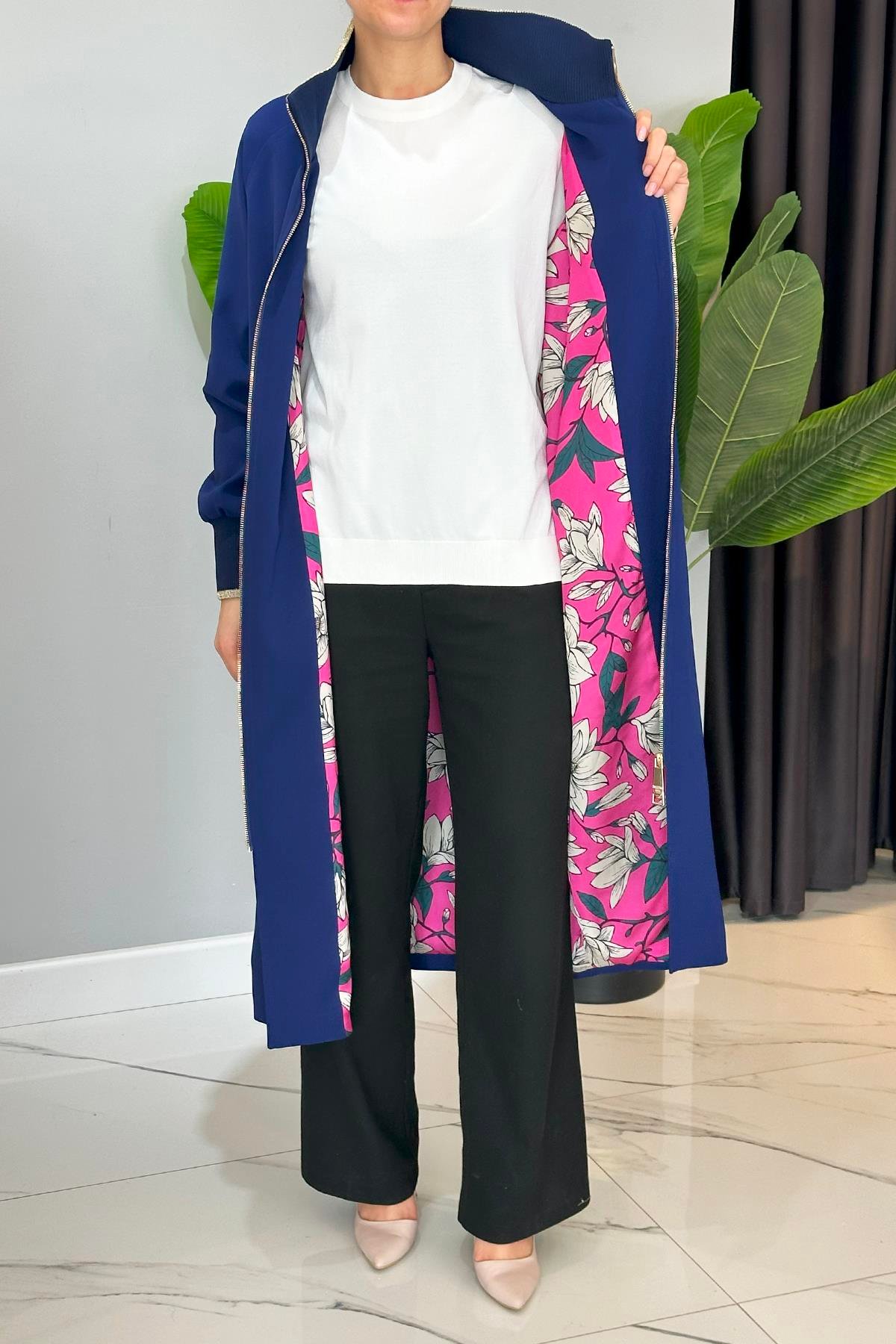 Missemramiss Special Trençkot 4722 Saks