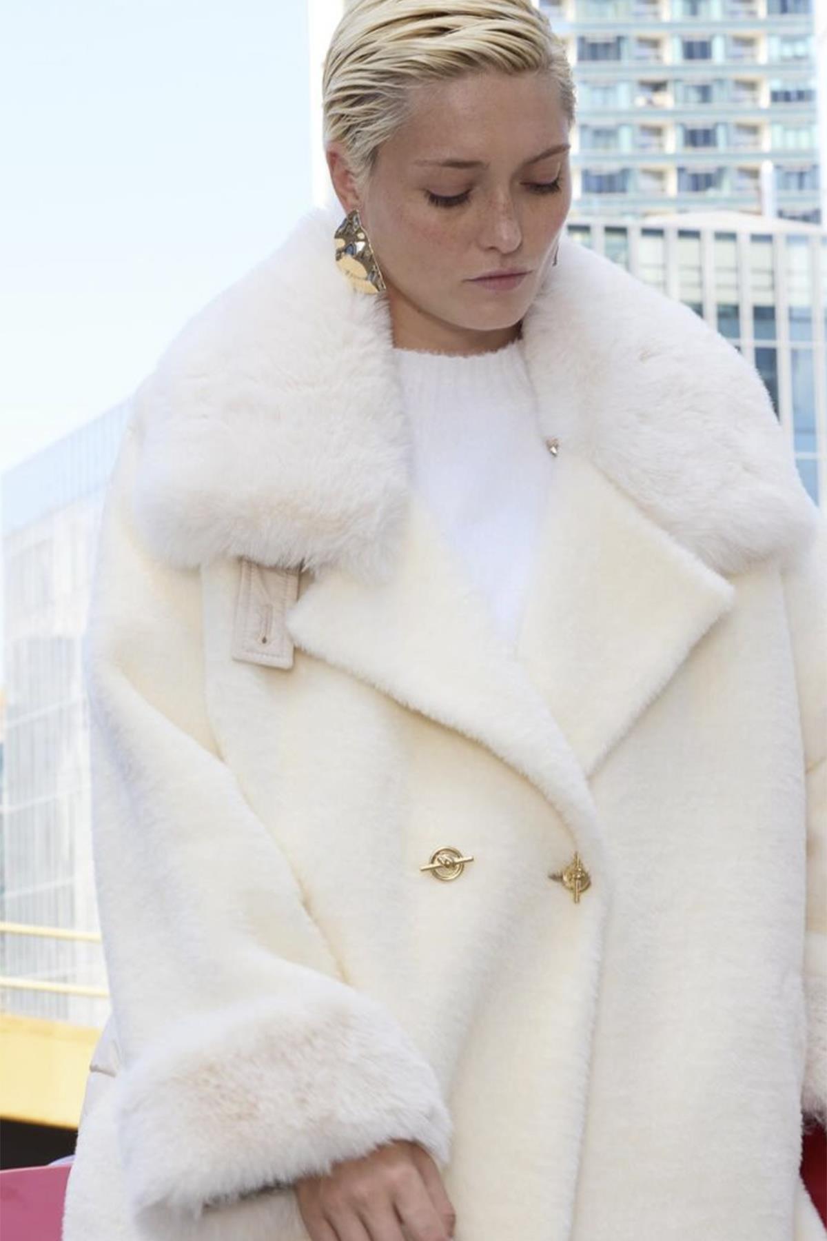 Missemramiss Special Viverre Kürklü Mont 4555 Ekru