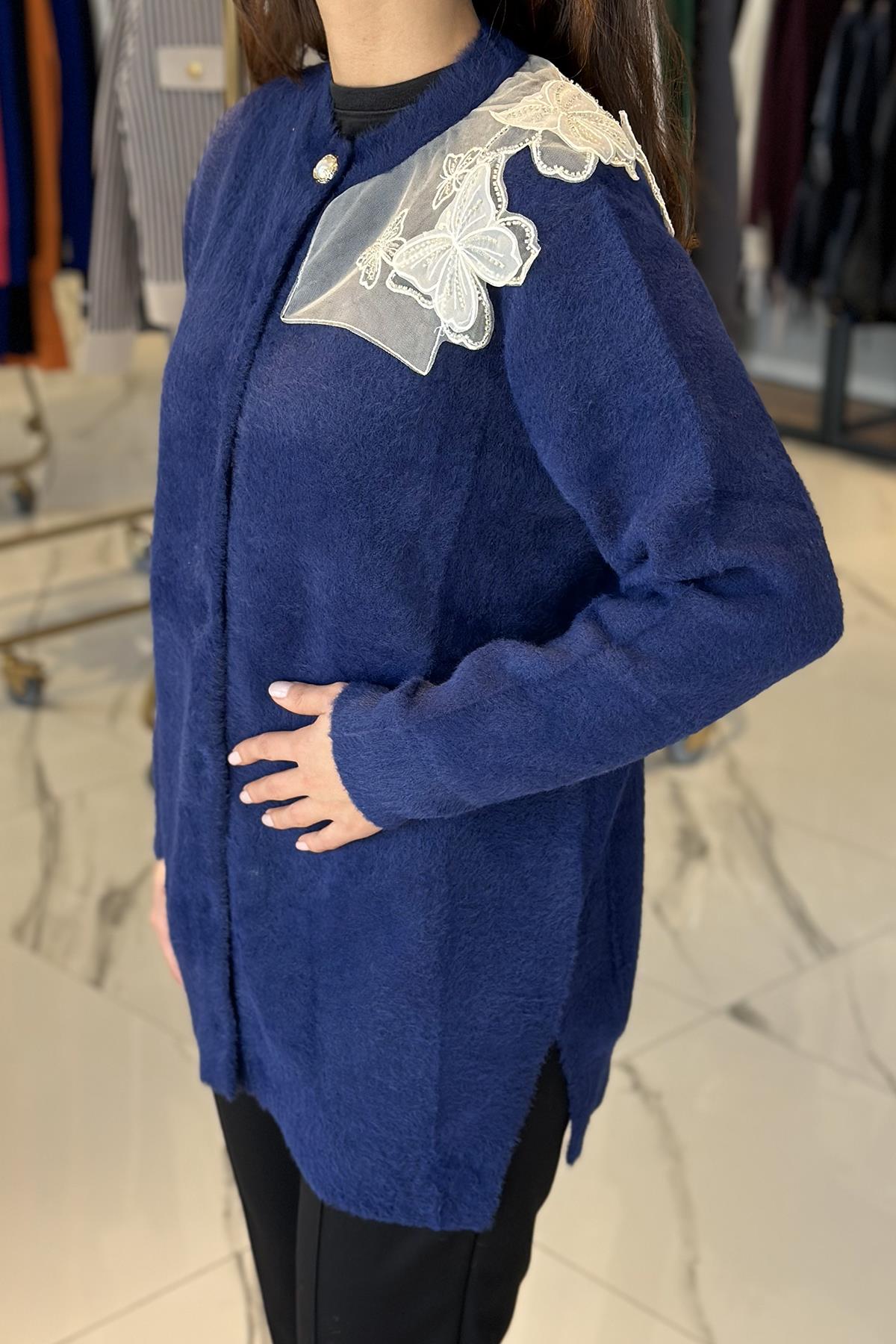 Missemramiss Speciale Angora Hırka 4576 Lacivert