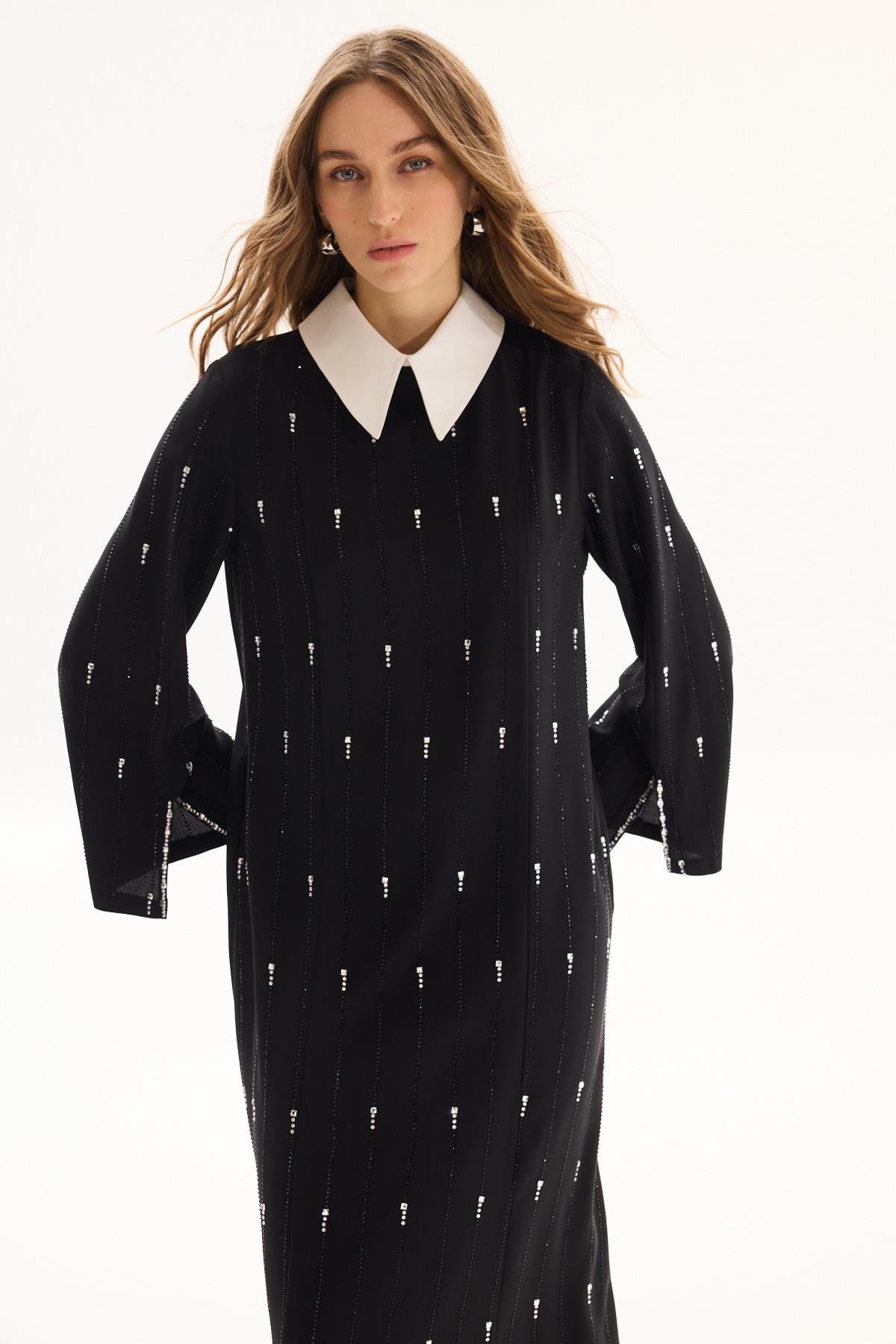 Missemramiss Stone Elbise 4809 Siyah