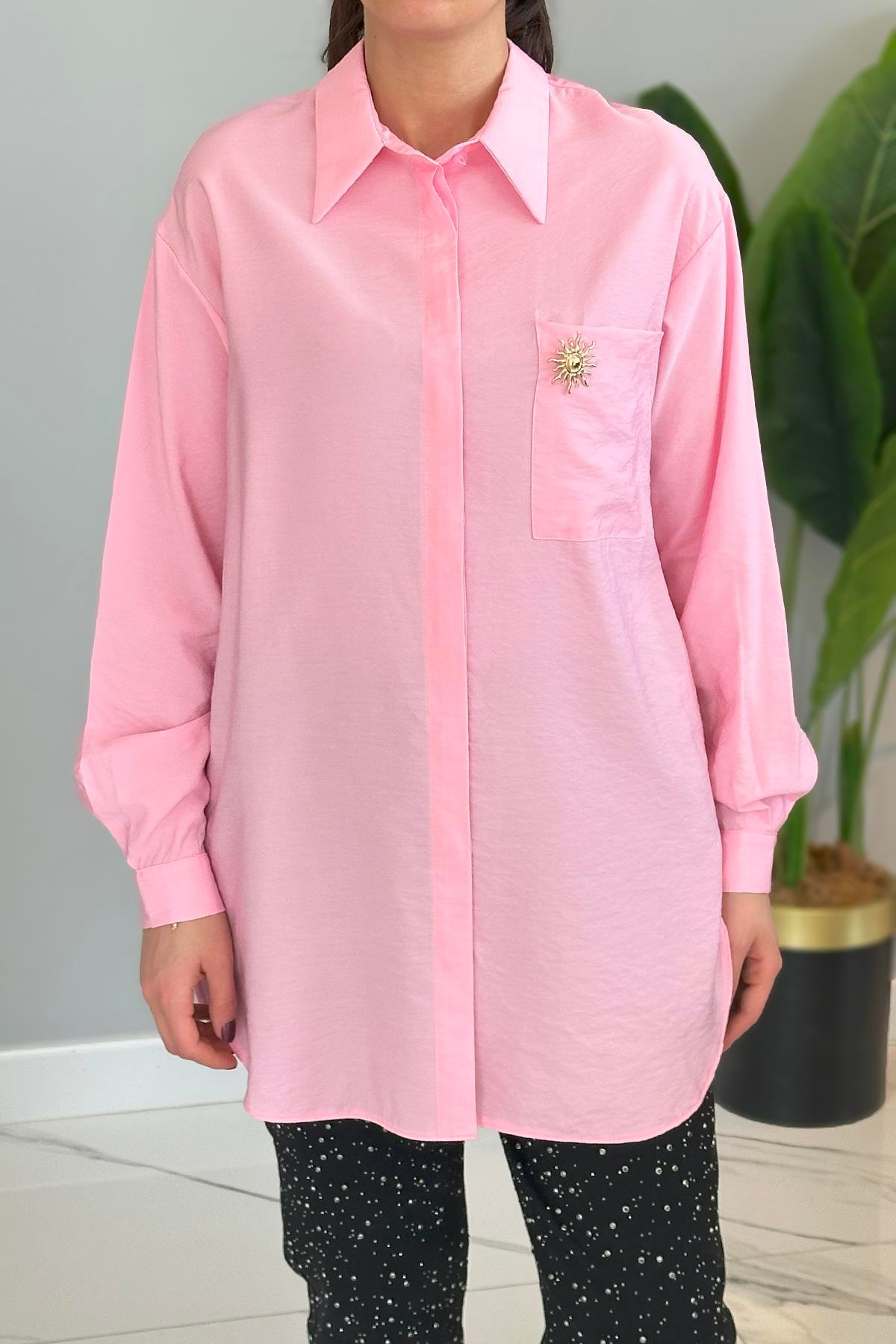 Missemramiss Sunshıne Gömlek 4825 Pembe