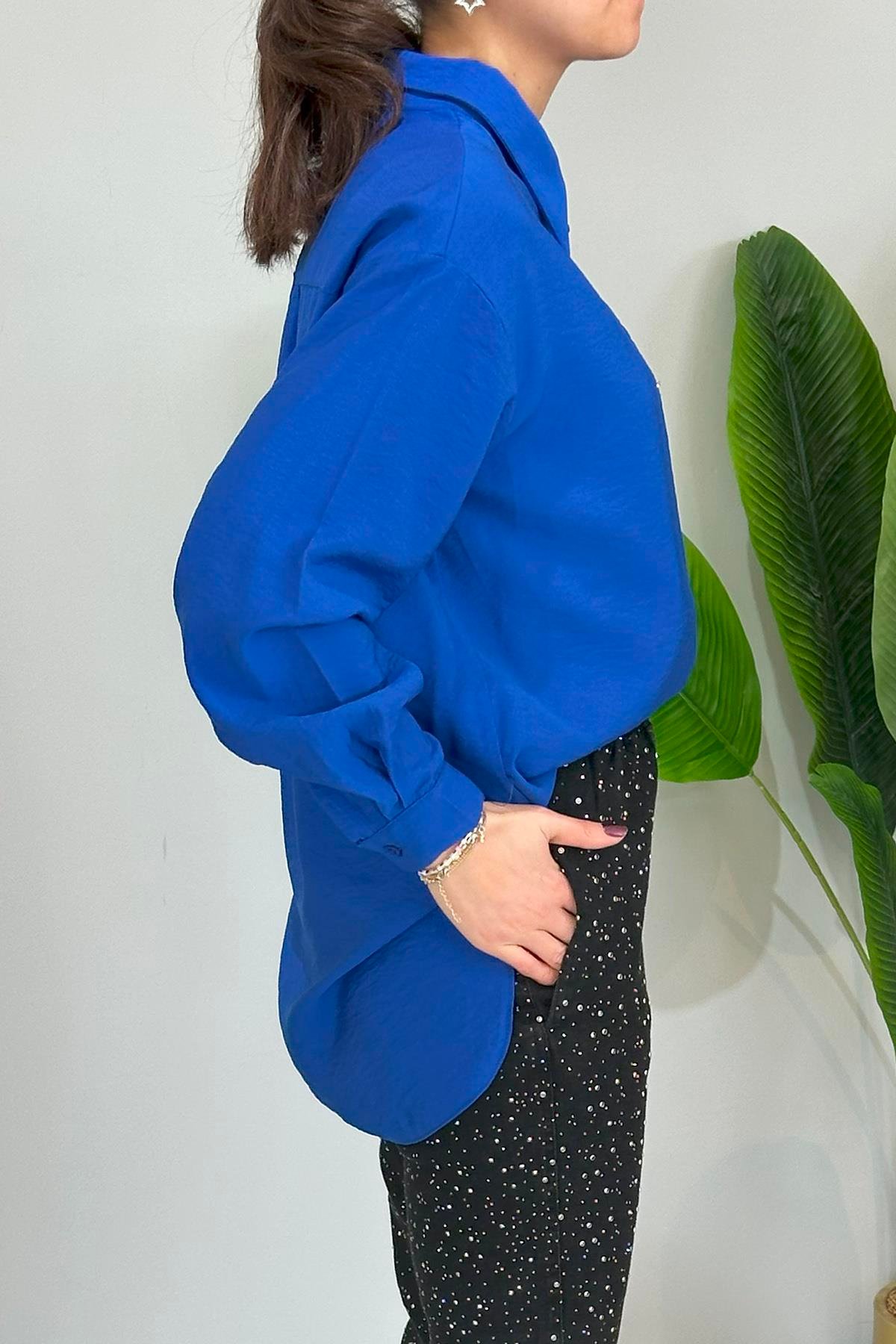 Missemramiss Sunshıne Gömlek 4825 Saks