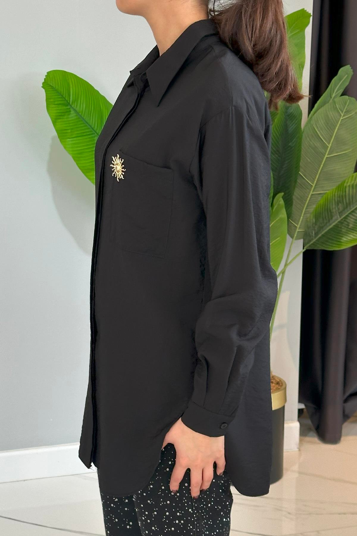 Missemramiss Sunshıne Gömlek 4825 Siyah
