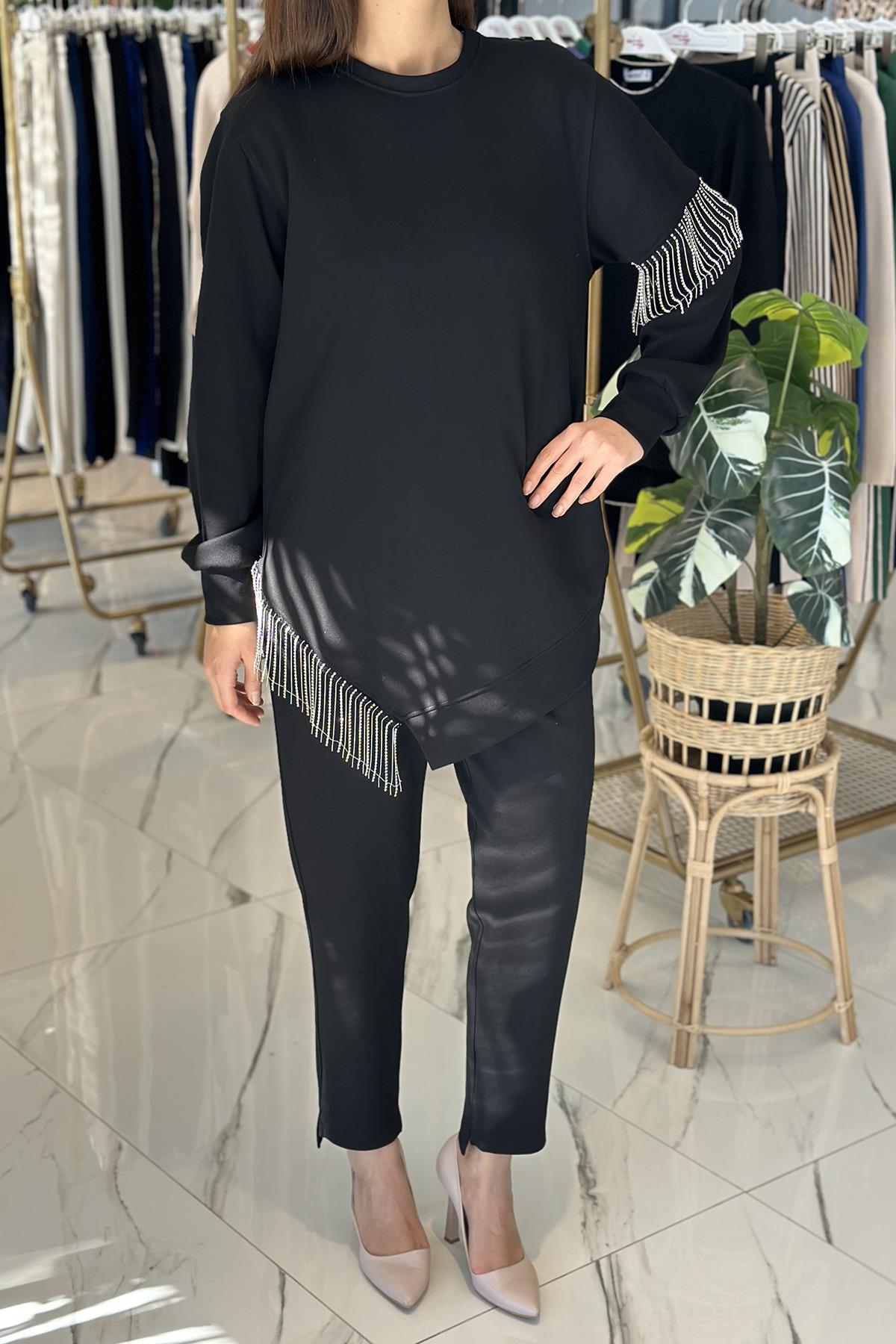 Missemramiss Taş Sallantılı Modal Takım 4662 Siyah