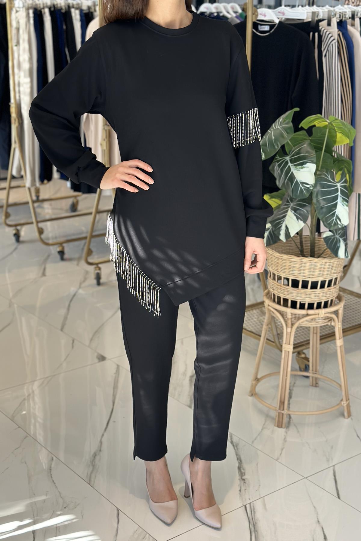 Missemramiss Taş Sallantılı Modal Takım 4662 Siyah