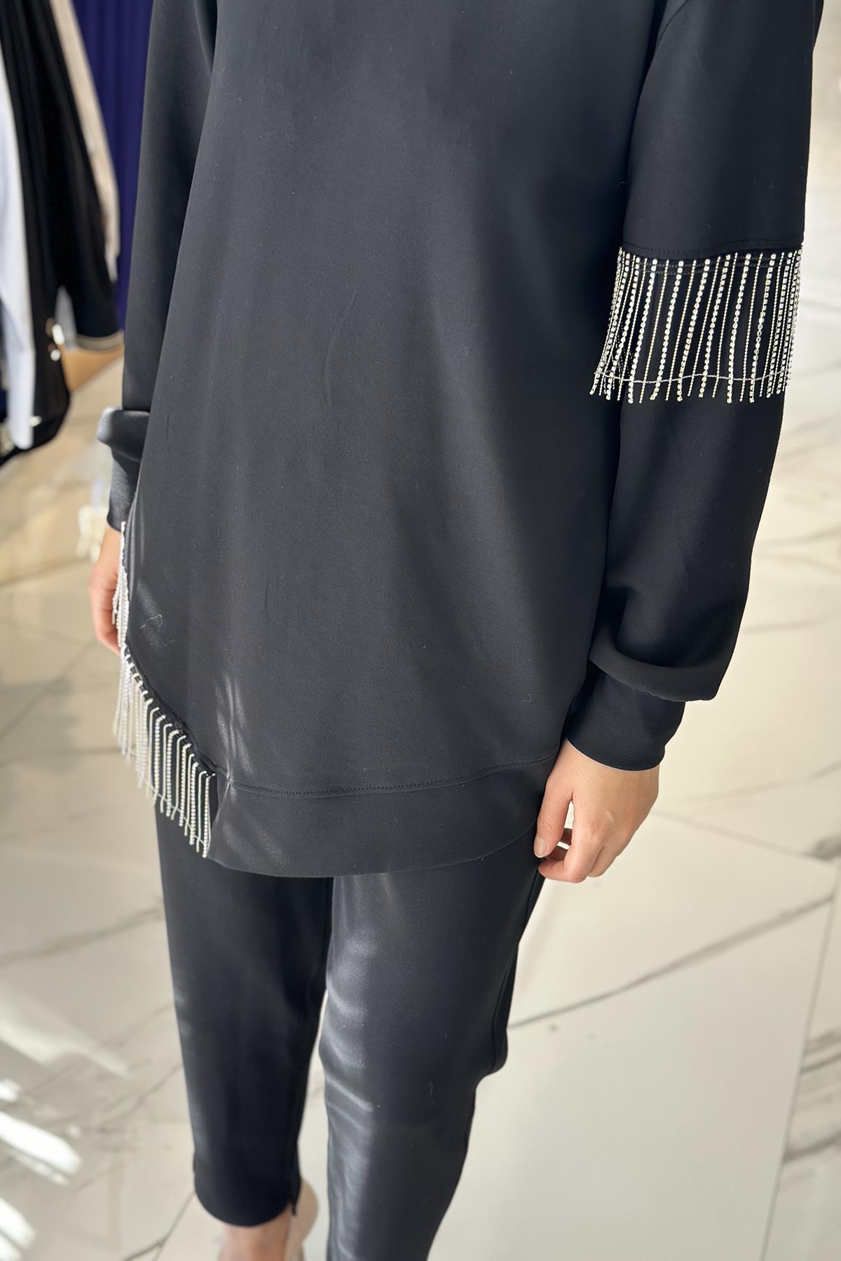 Missemramiss Taş Sallantılı Modal Takım 4662 Siyah