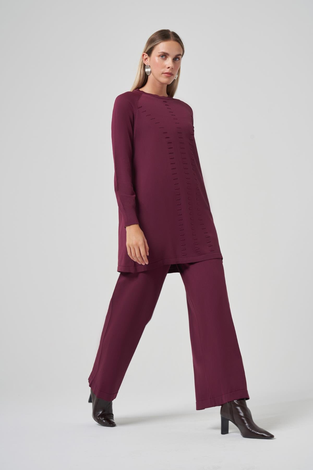 Nuss Basic Triko Tunik 907 Bordo