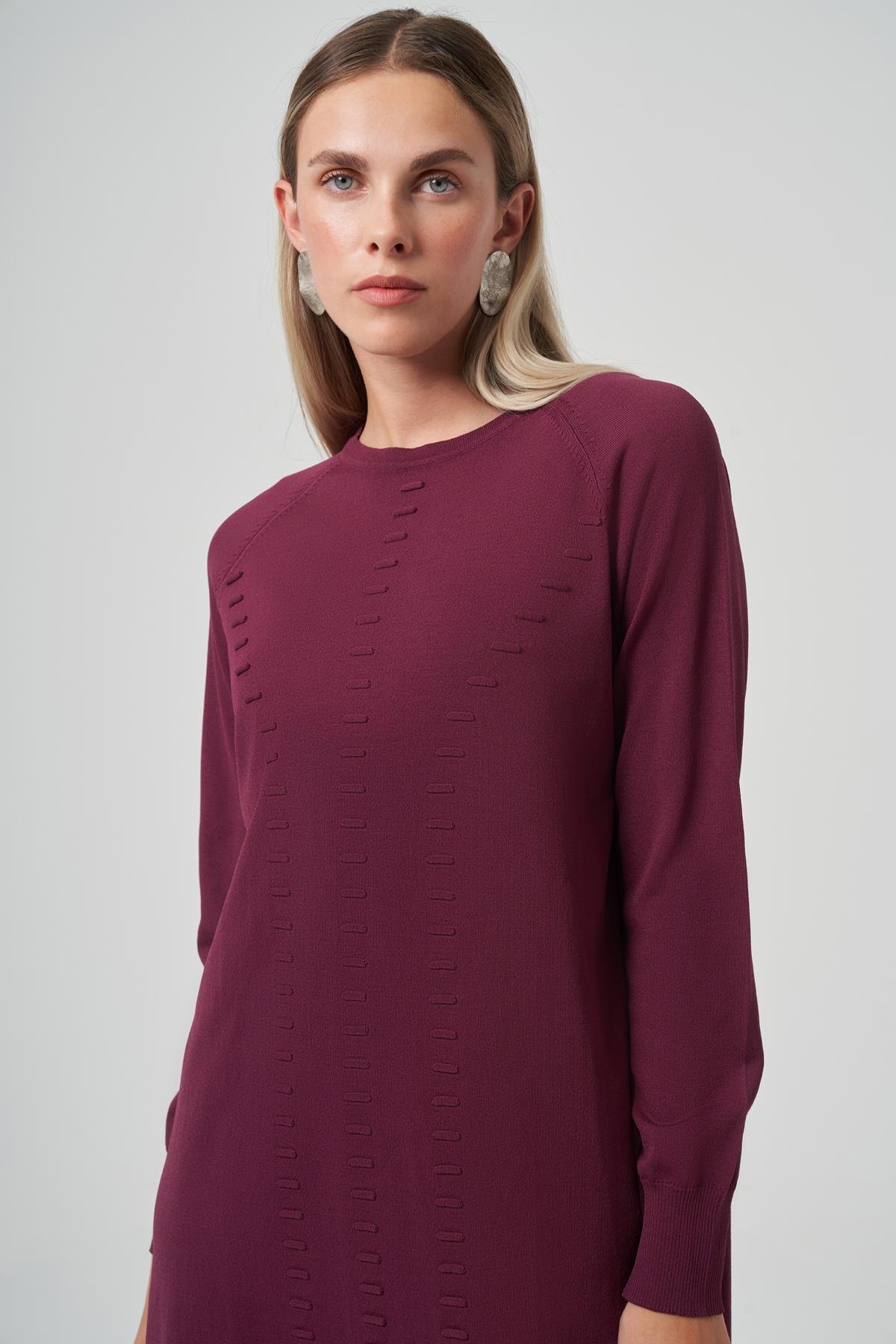 Nuss Basic Triko Tunik 907 Bordo