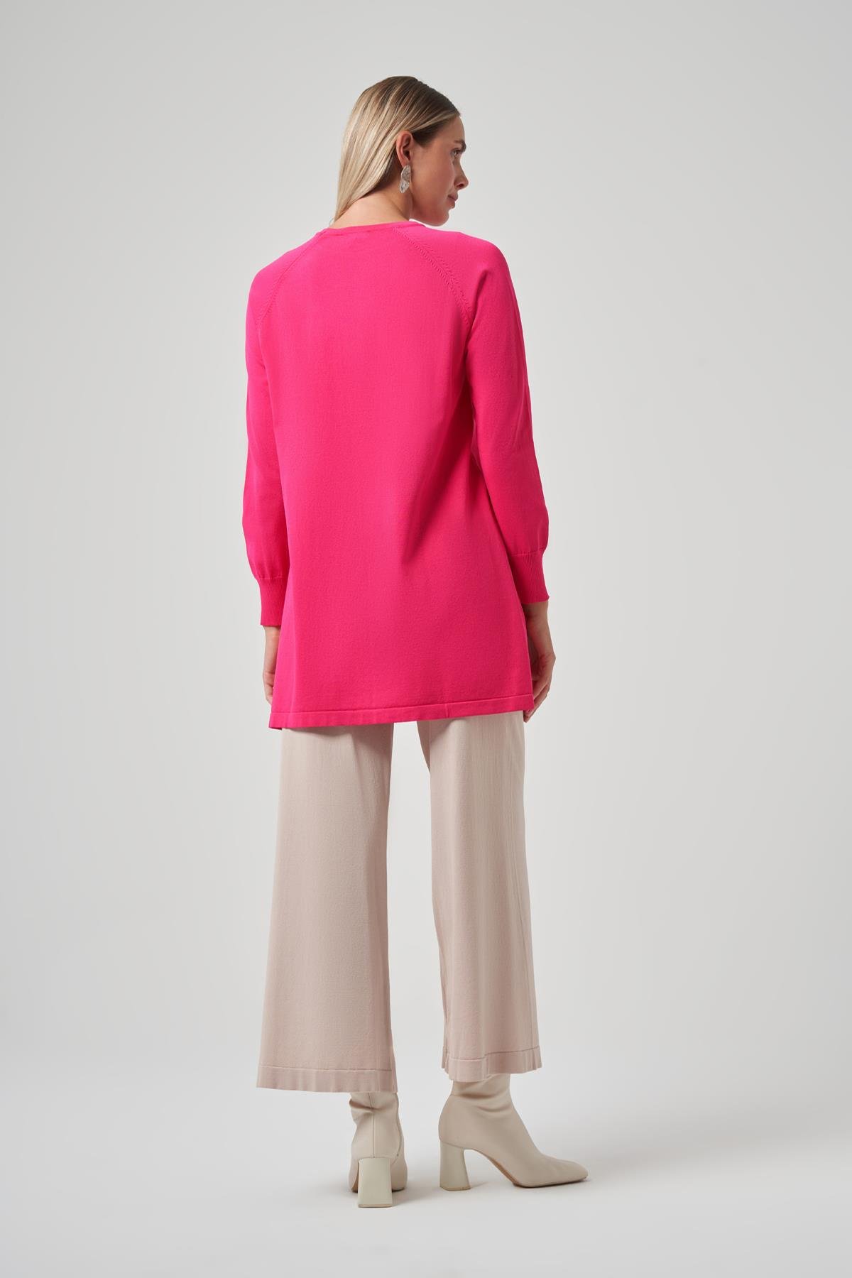 Nuss Basic Triko Tunik 907 Fuşya