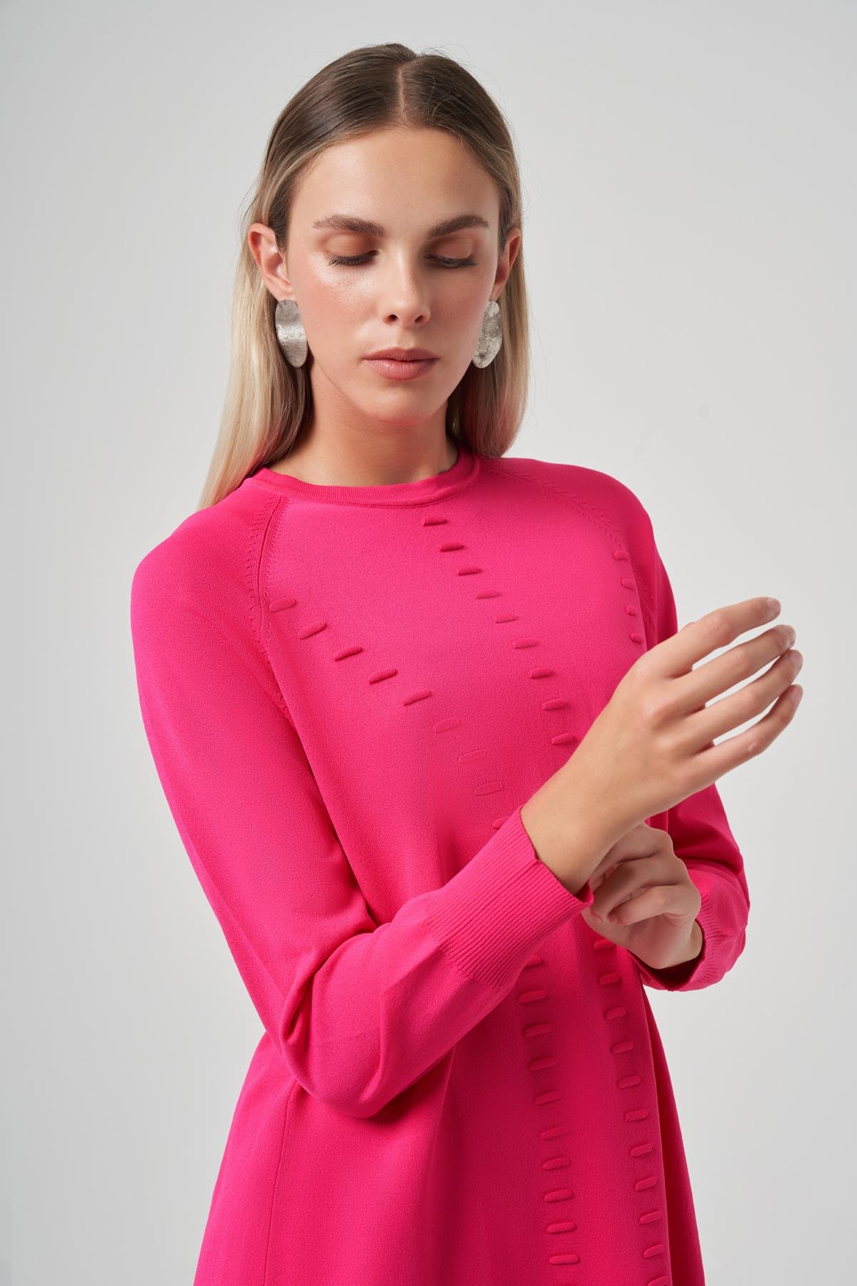 Nuss Basic Triko Tunik 907 Fuşya