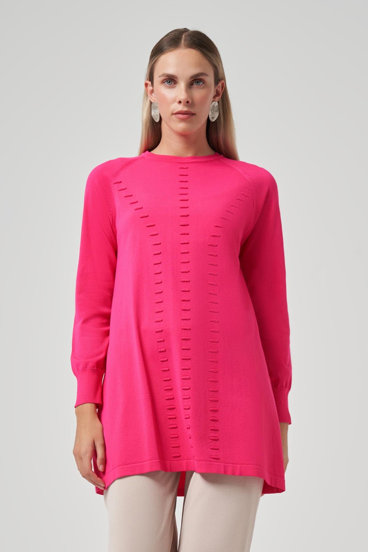 Nuss Basic Triko Tunik 907 Fuşya