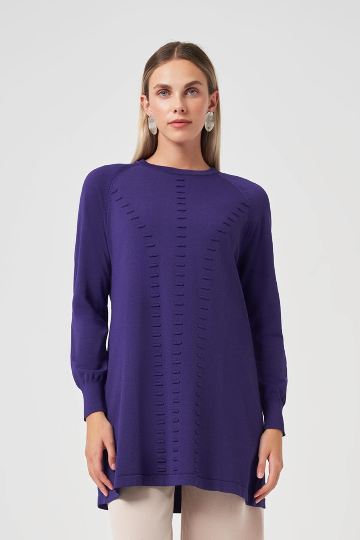 Nuss Basic Triko Tunik 907 Mor