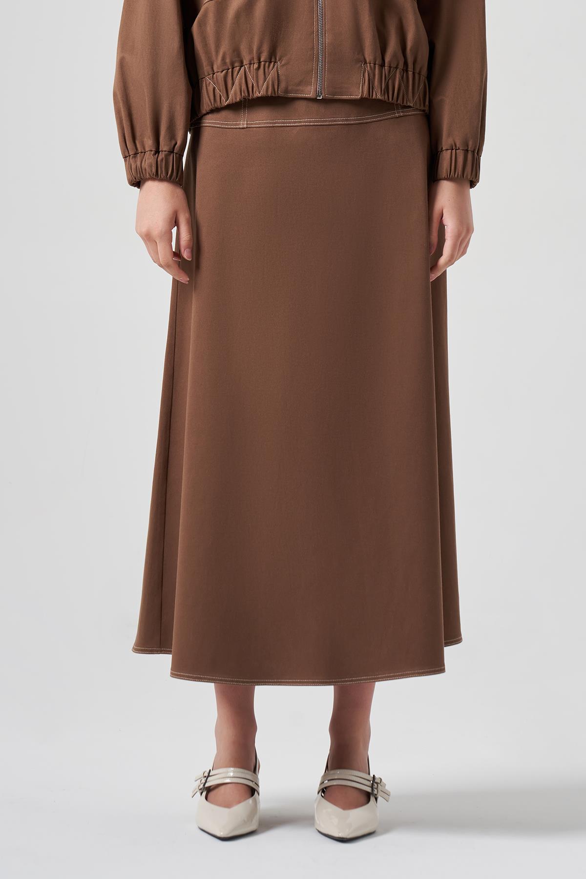 Nuss Çan Etek 8027 Koyu Kahve