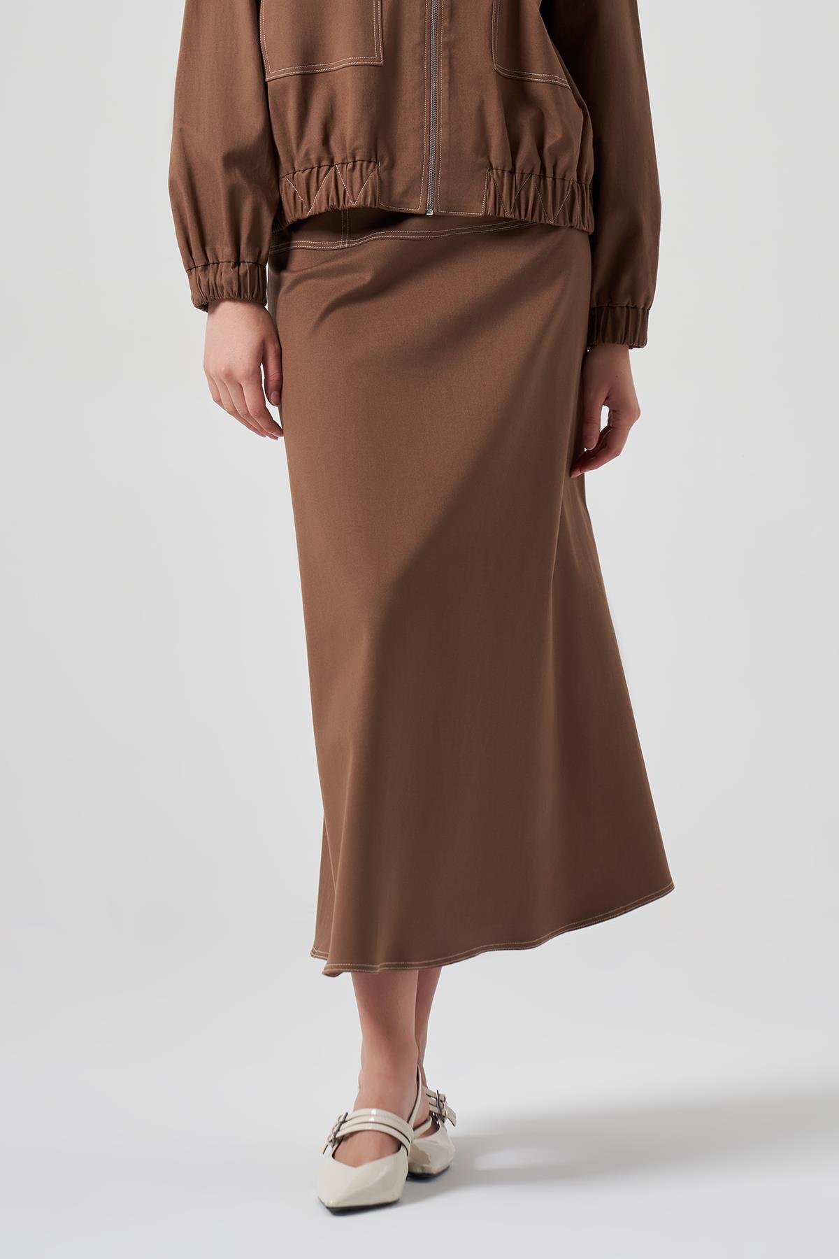 Nuss Çan Etek 8027 Koyu Kahve