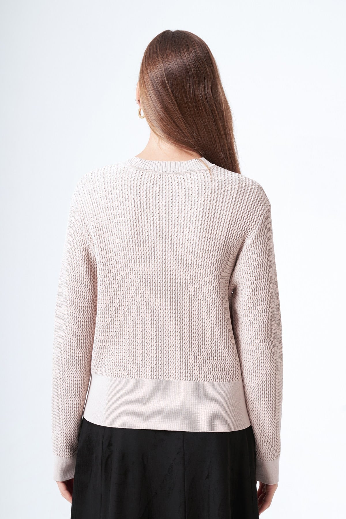 Nuss Düğmeli Rayon Hırka 601 Bej