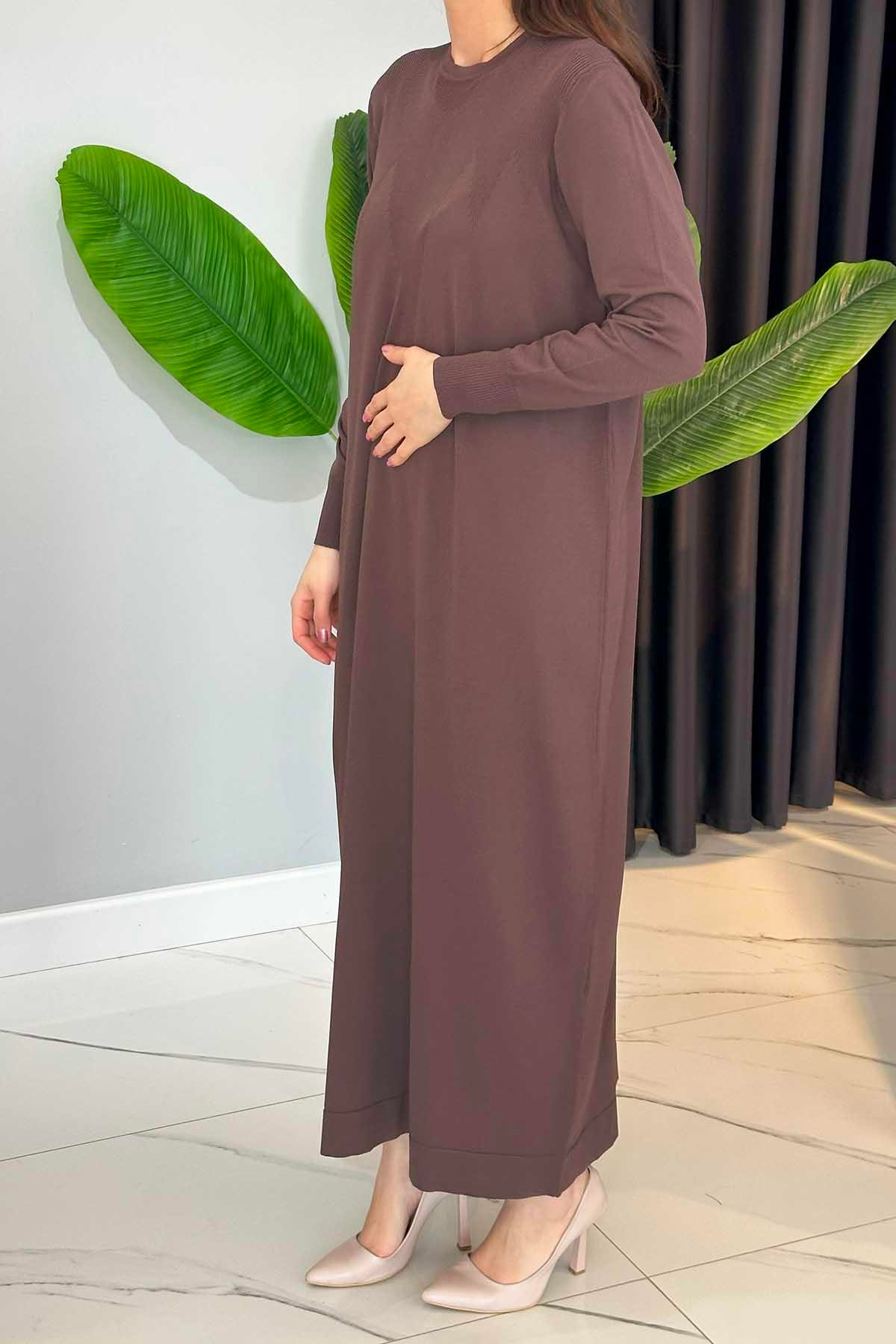 Nuss Elbise 1420 Kahverengi