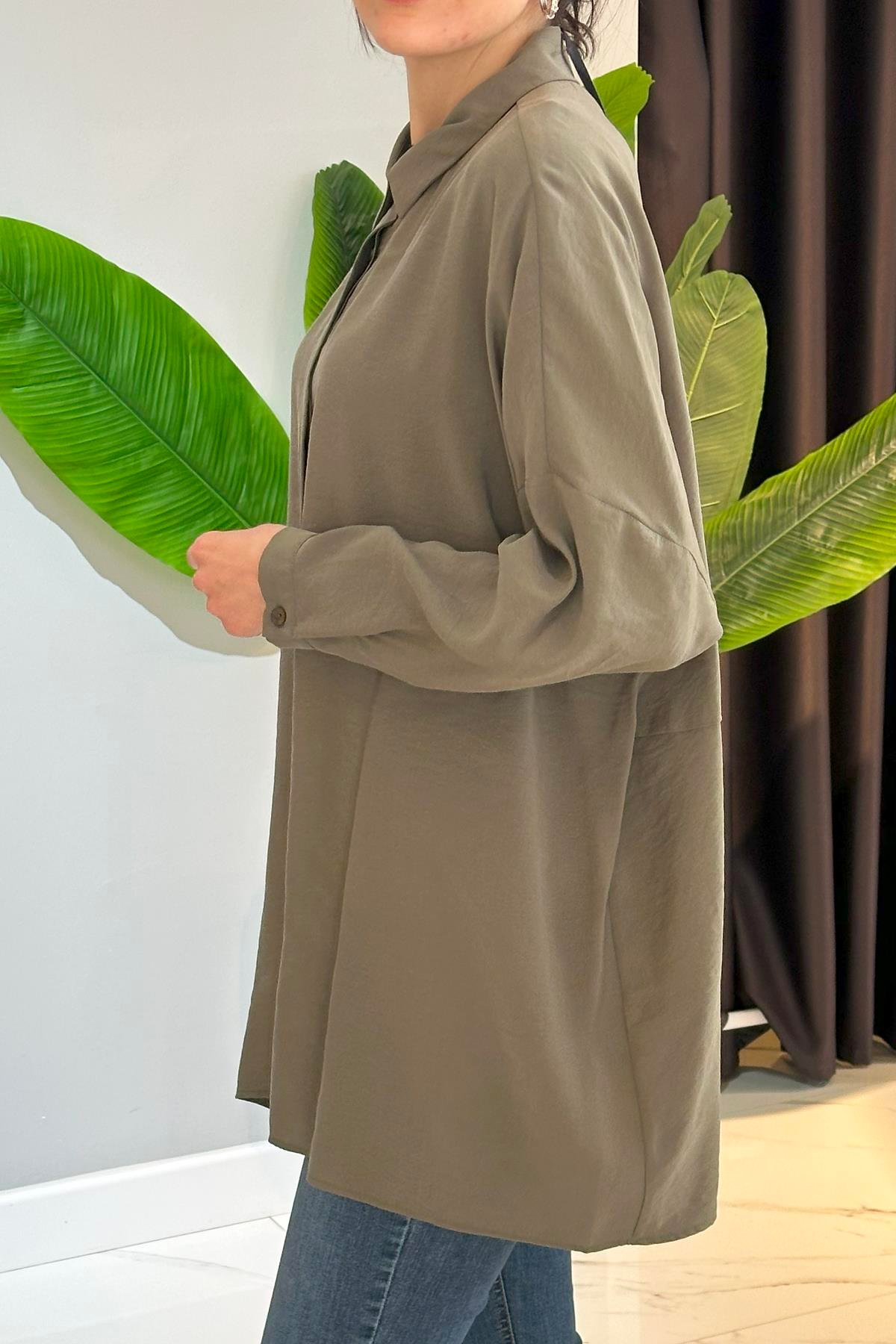 Nuss Gömlek Tunik 3001 Haki