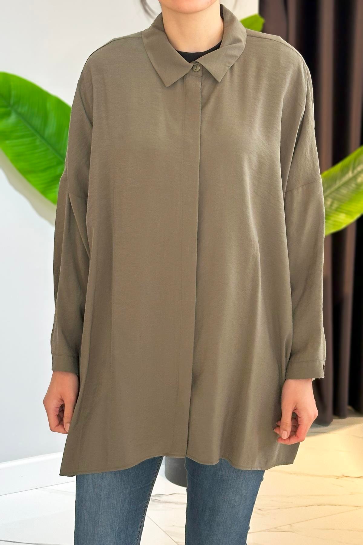 Nuss Gömlek Tunik 3001 Haki