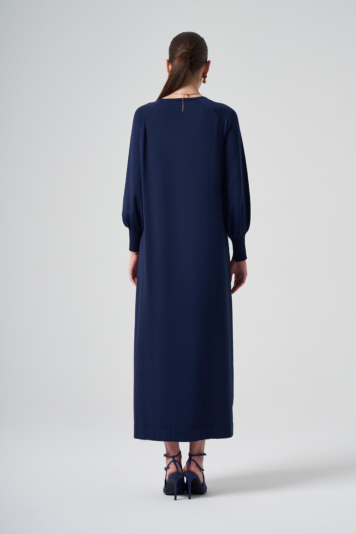 Nuss Merserize Basic Elbise 518 Lacivert