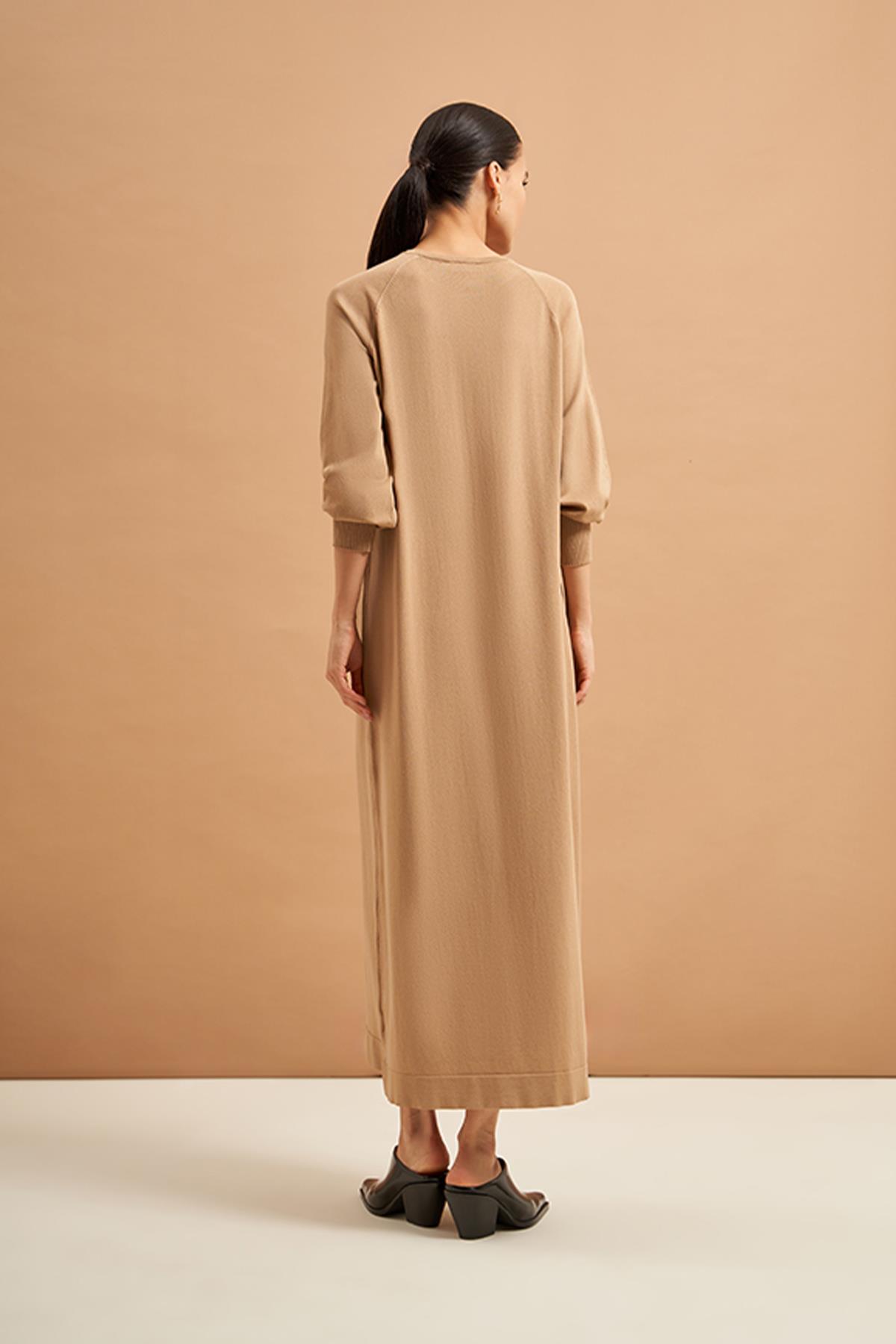 Nuss Merserize Basic Elbise 518 Mocha