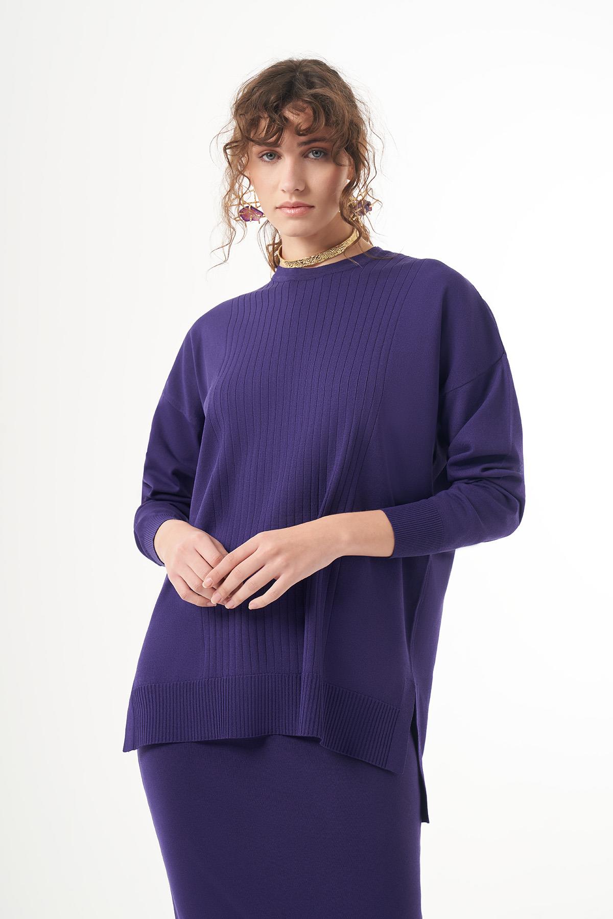 Nuss Merserize Kalem Etekli Takım 1303 Mor